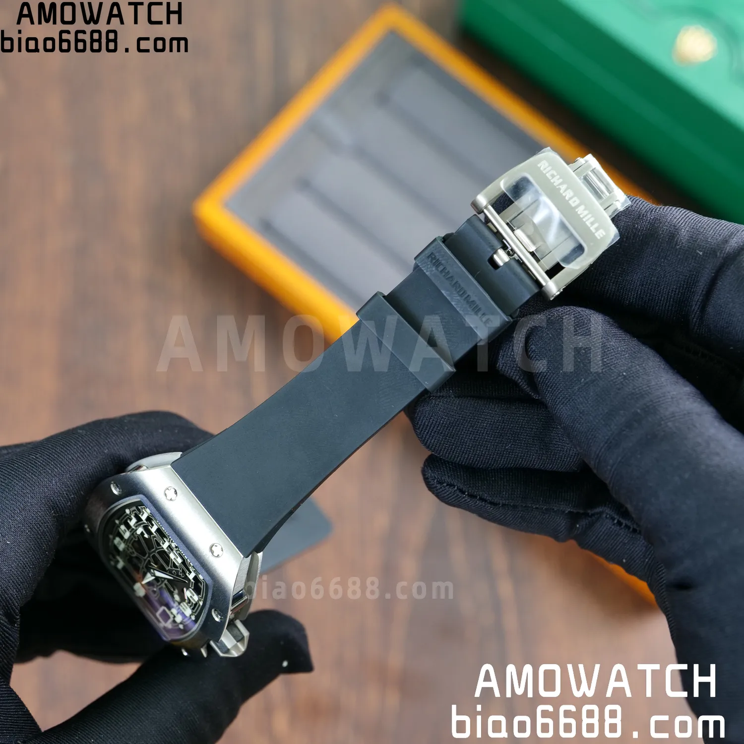 RICHARD MILLE RM67-01 V2 Best Edition Skeleton Dial on Black Rubber Strap CRMA6 V2 98 949d4327bb08bc2 阿默表行AmoWatch