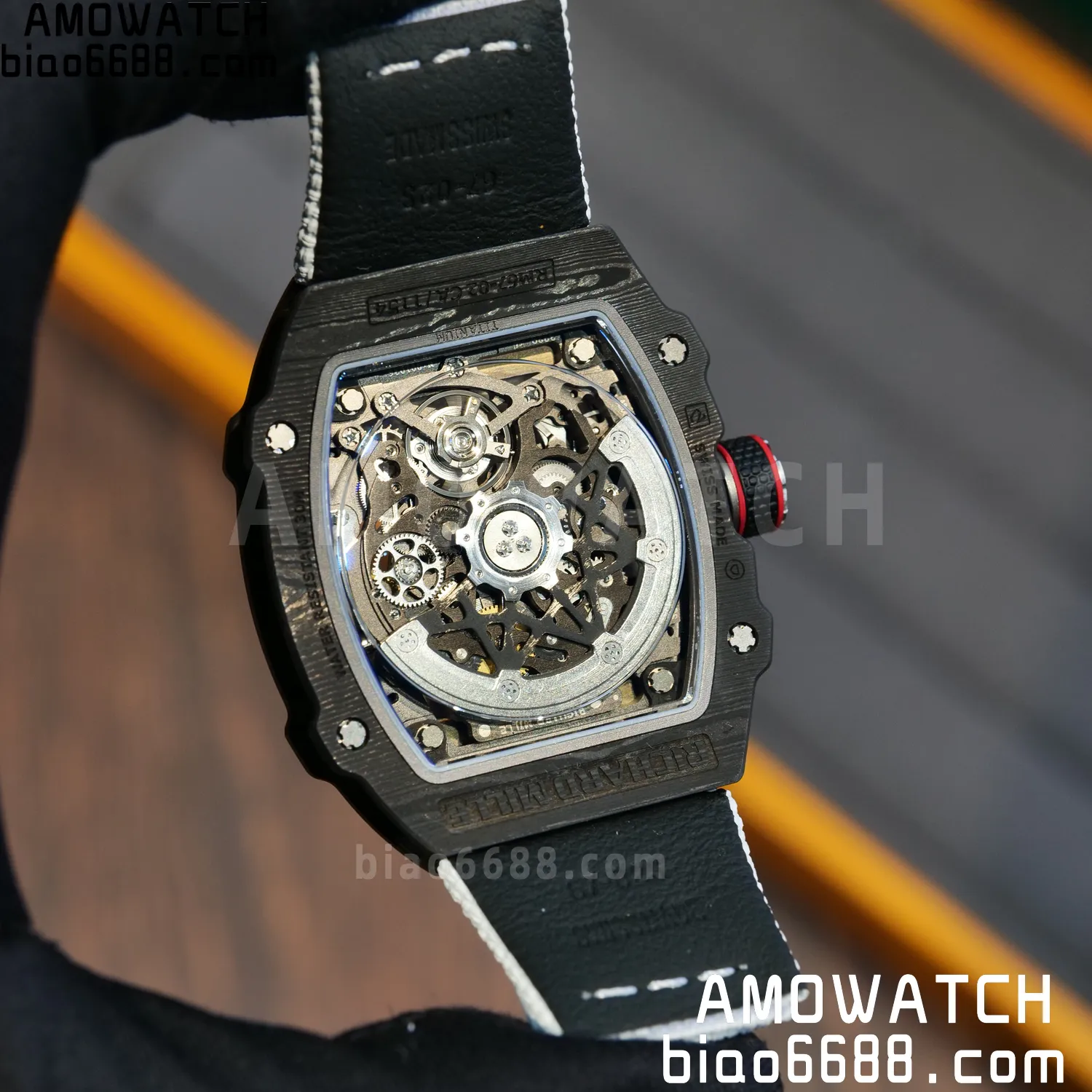 RICHARD MILLE RM67-02 Black NTPT Best Edition Italy Dial on White Nylon strap CRMA7 Clone V9 104 95ff566f02b6ece 阿默表行AmoWatch