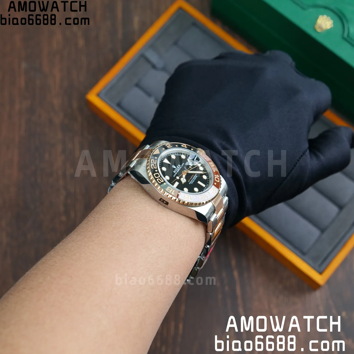 Rolex GMT-Master II 126711 CHNR VSF1:1 Best Edition on Black Dial SS/RG Bracelet Super Clone DD3285 (Weight) 109 9ac47a586ecd968 AMO Watch