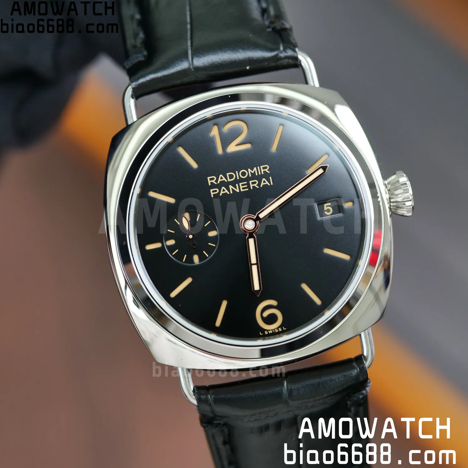 Panerai PAM01294 PAM1294 Y Radiomir TTF 1:1 Best Edition Black Dial on Black Leather Strap P900 80 9afdbc3d0eda3ab AMO Watch