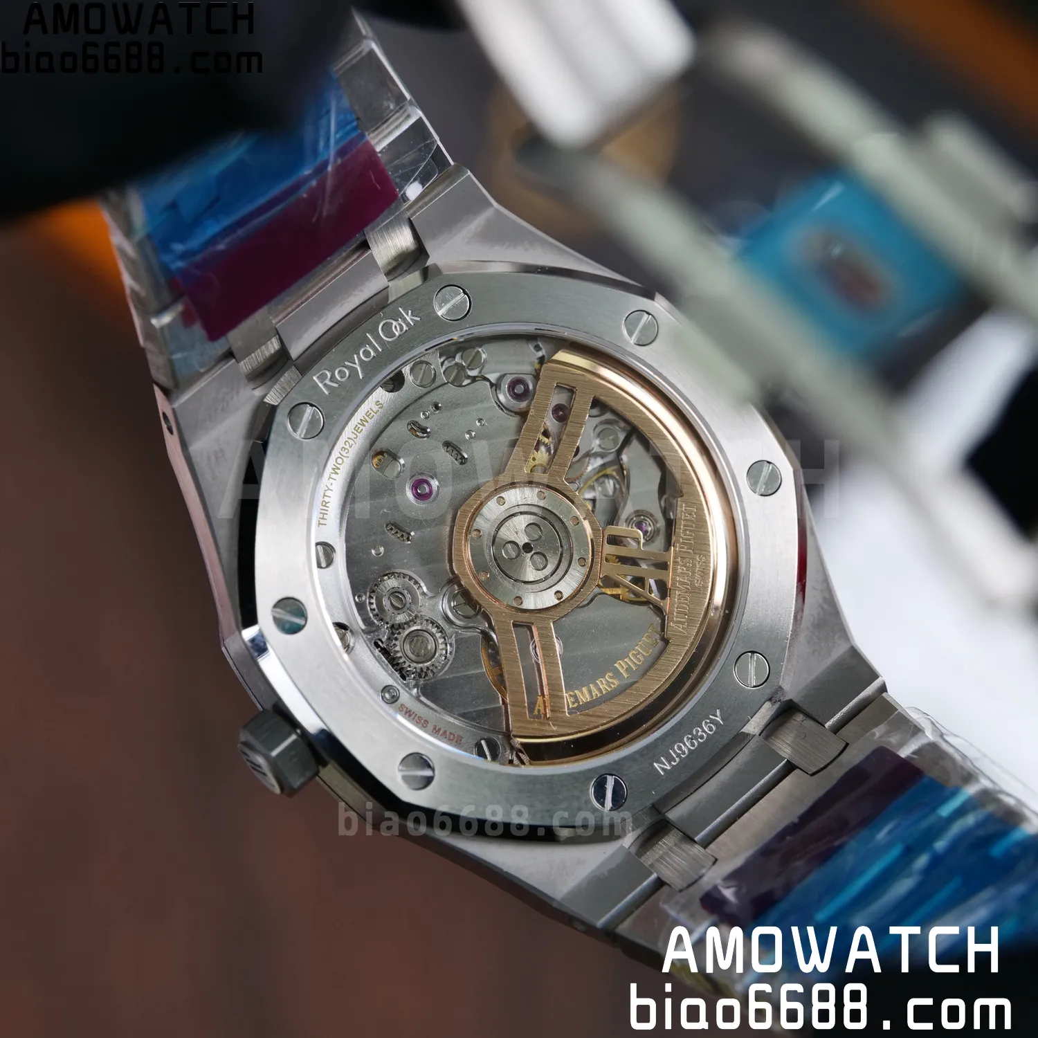 Custom Made AP Royal Oak 15510 SS TOP Factory (SW Factory Blue Dial、 DEEP Crystal、18K solid rotor、Gold-plated screws) 92 9f8674c03cfe892 阿默表行AmoWatch