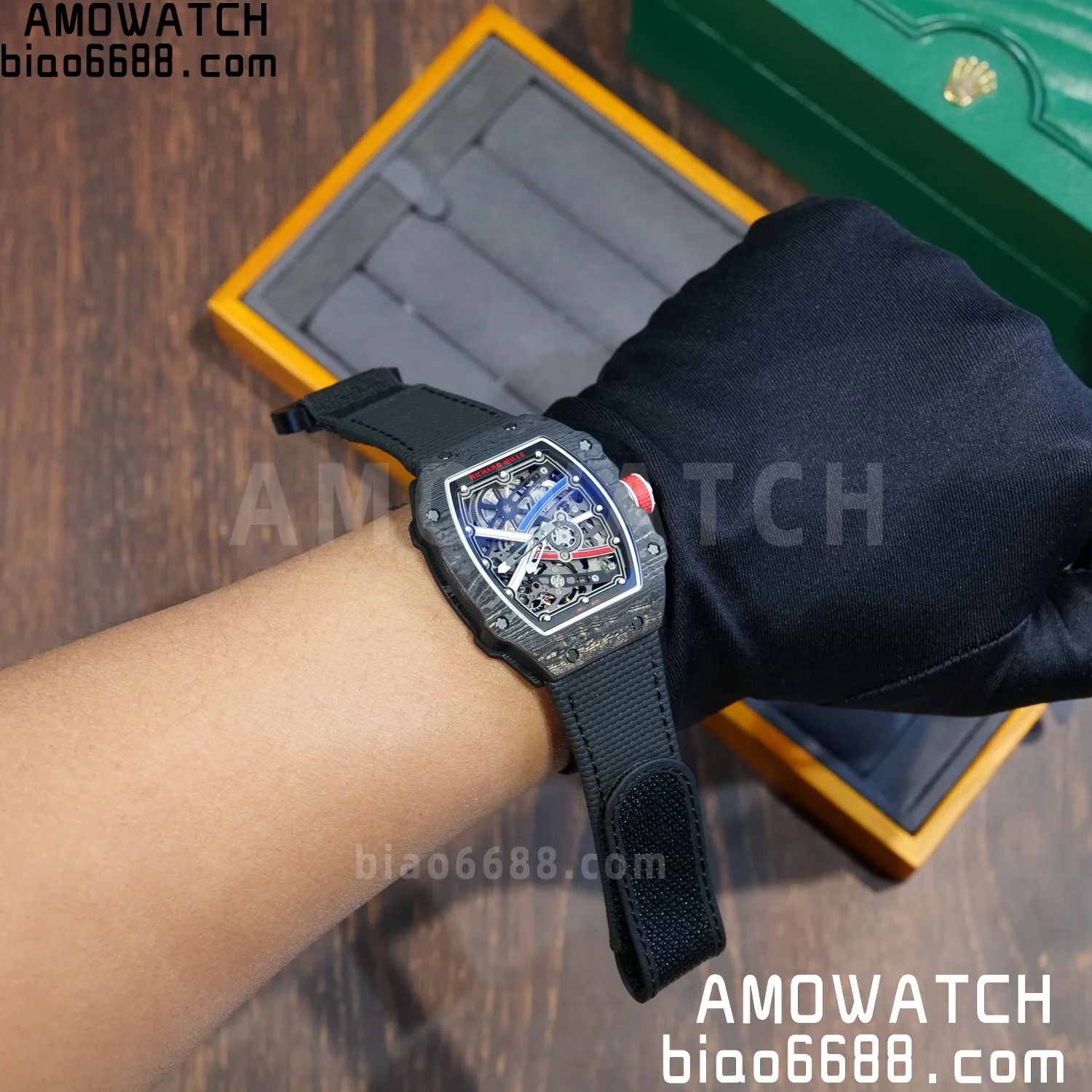 RICHARD MILLE RM67-02 Black NTPT Best Edition France Dial on Black Nylon strap CRMA7 Clone V9 99 a0c05e2a5b542a8 阿默表行AmoWatch