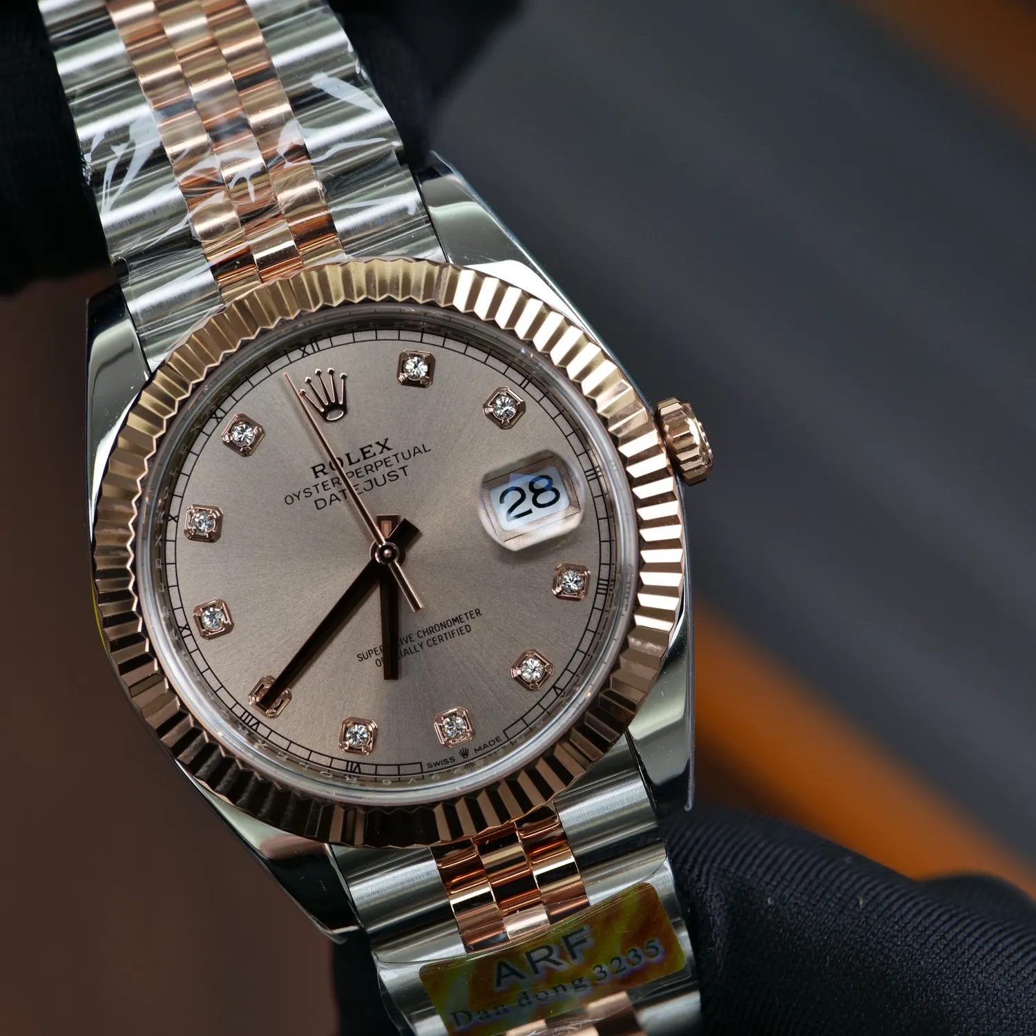 Rolex DateJust 126331 41mm RG ARF 1:1 Best Edition RG Diamonds Dial on Jubilee Bracelet DD3235 V3 (Weighted) 79 a32ddf46b503d3f AMO Watch