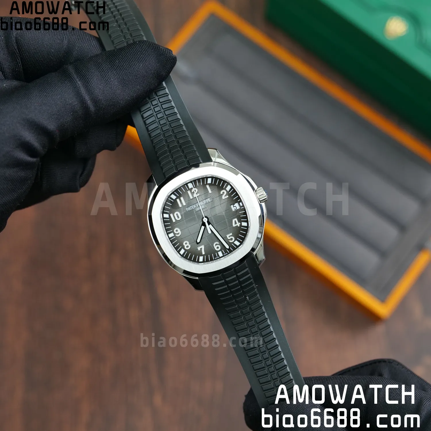 PP Aquanaut 5167 SS BBF 1:1 Best Edition Gray Dial on Black Rubber Strap DD324 Super Clone 67 a917c6c52ee7713 阿默表行AmoWatch