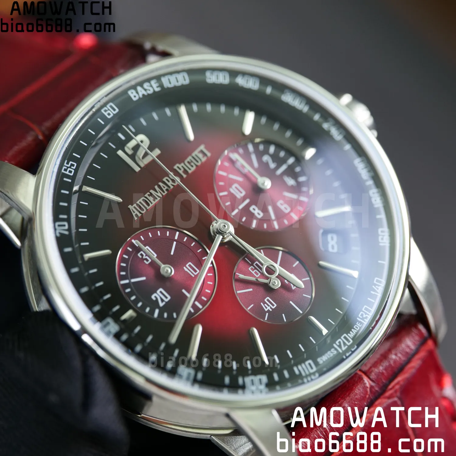 AP Code 11.59 Chrono 26393 SS APSF 1:1 Best Edition Red Ombre Dial On Red Strap Super Clone SA4401 74 abc02c62e49fb63 AMO Watch