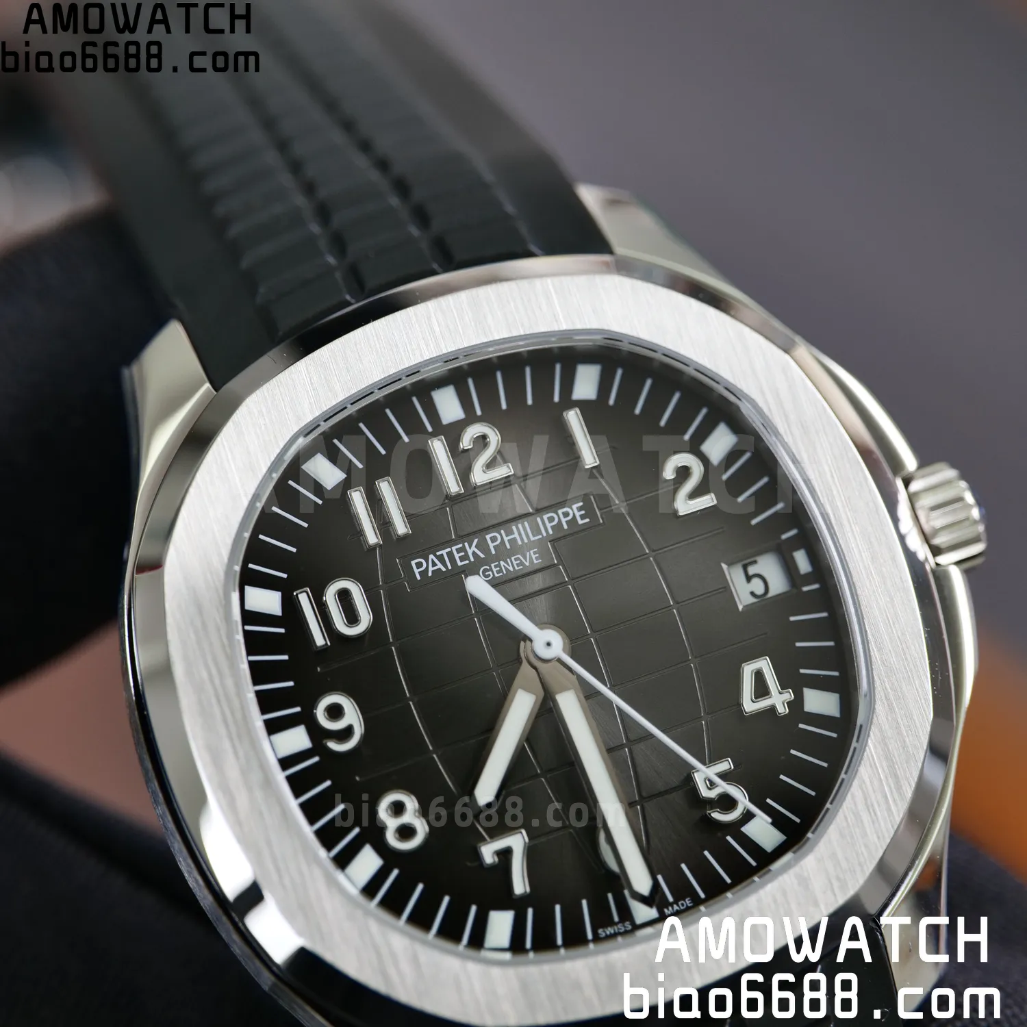 PP Aquanaut 5167 SS BBF 1:1 Best Edition Gray Dial on Black Rubber Strap DD324 Super Clone 86 ad3ea469d1ed5b0 阿默表行AmoWatch