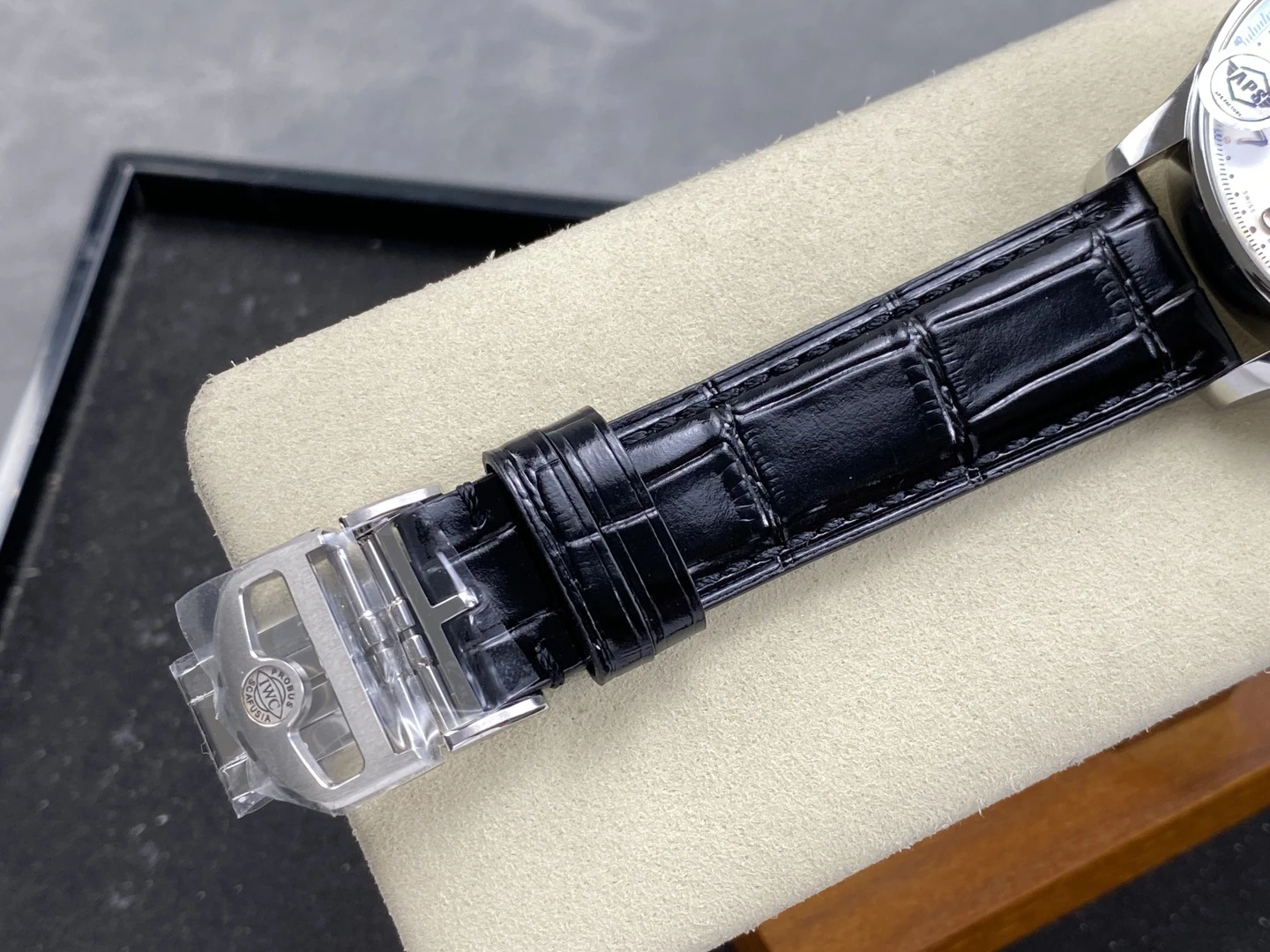 IWC Portuguese Chrono IW371604 SS APSF 1:1 Best Edition White Dial RG Markers on Black Leather Strap SA69385 Super Clone 33 afee7db21a6fc8b AMO Watch