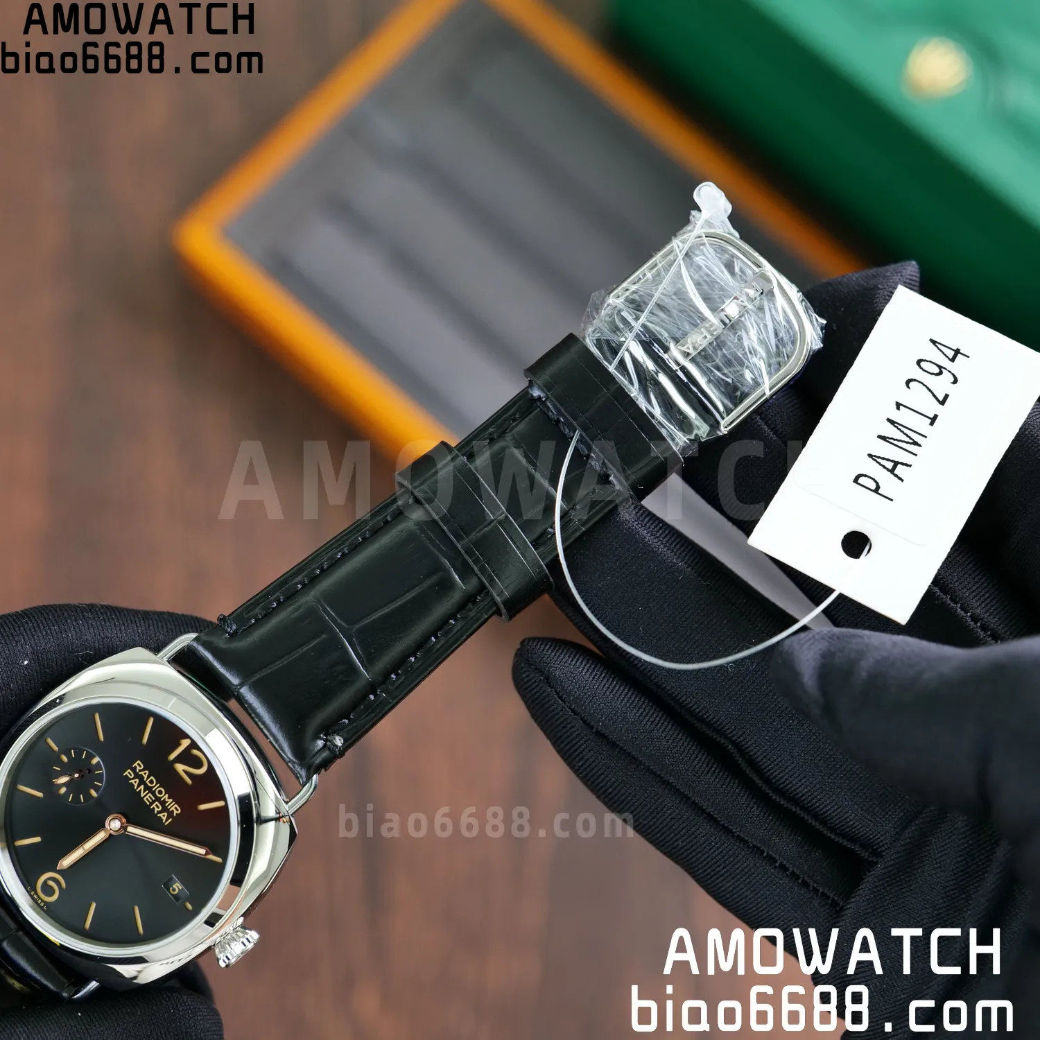 Panerai PAM01294 PAM1294 Y Radiomir TTF 1:1 Best Edition Black Dial on Black Leather Strap P900 68 b04f53c4aa14900 AMO Watch