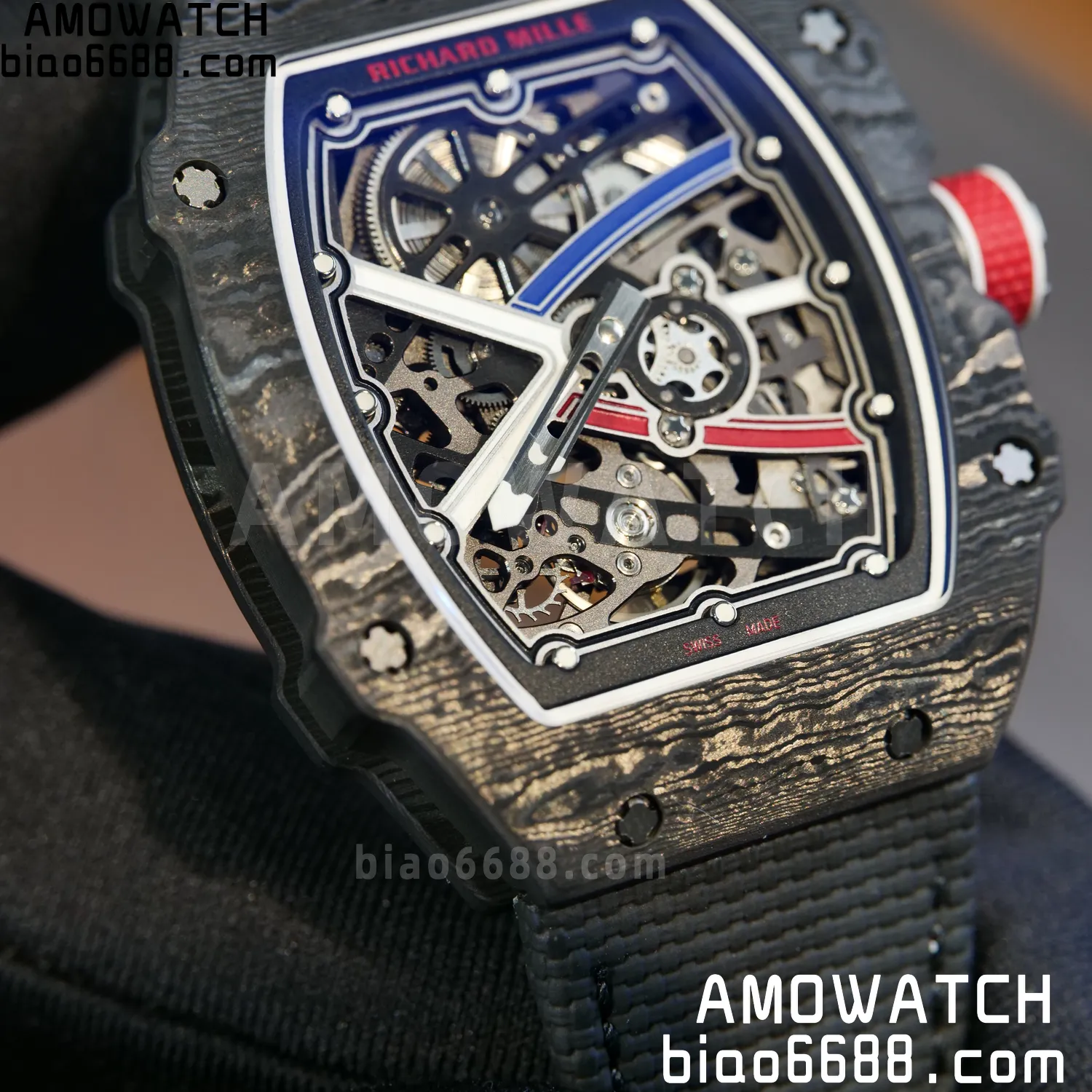 RICHARD MILLE RM67-02 Black NTPT Best Edition France Dial on Black Nylon strap CRMA7 Clone V9 90 b195cd2d620978e 阿默表行AmoWatch