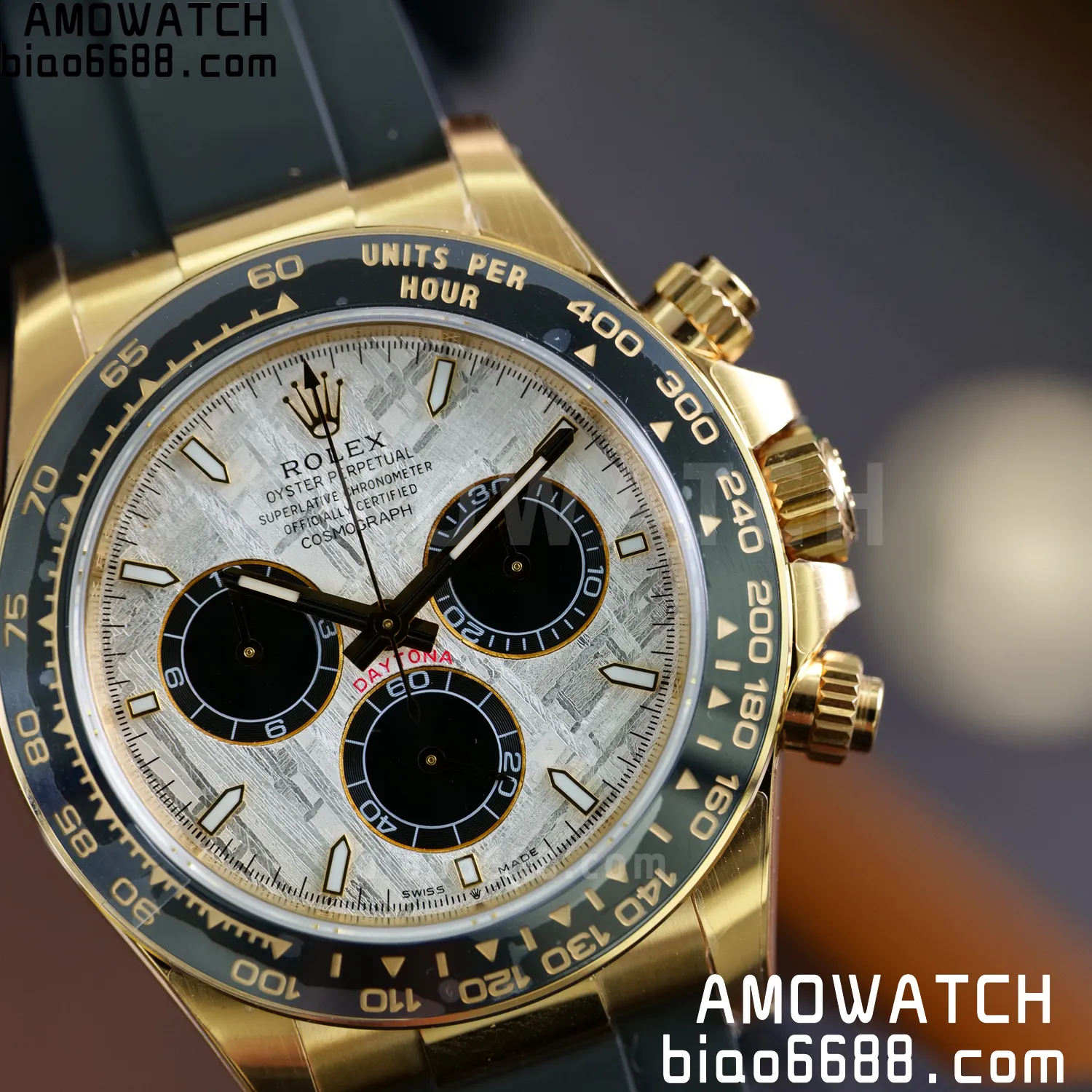 Custom Made Rolex Daytona 126515 YG Gold Meteorite Dial (Weighted) 135g 72 b1ff68cba0c1782 阿默表行AmoWatch
