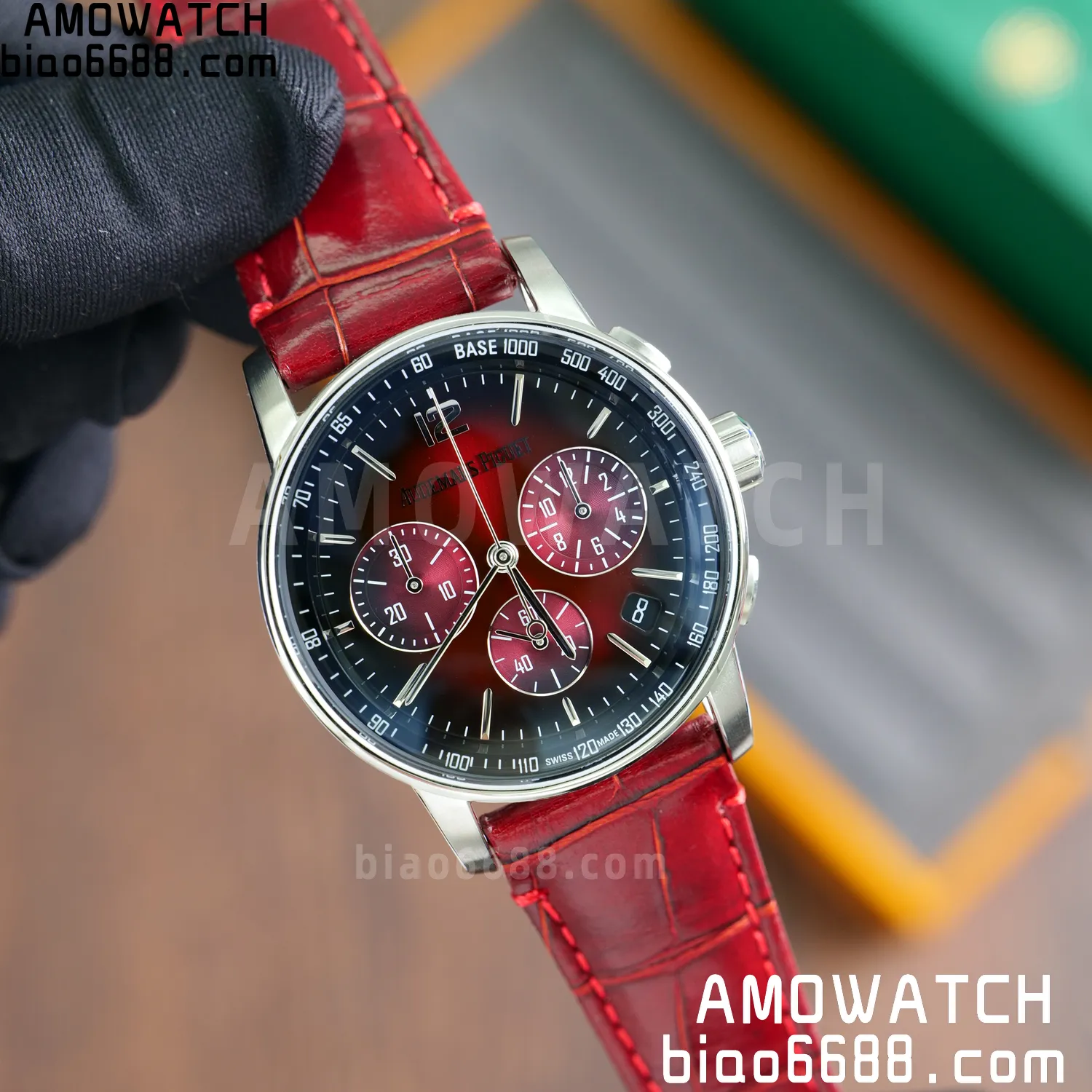 AP Code 11.59 Chrono 26393 SS APSF 1:1 Best Edition Red Ombre Dial On Red Strap Super Clone SA4401 58 b7c39706ac6f3cf AMO Watch