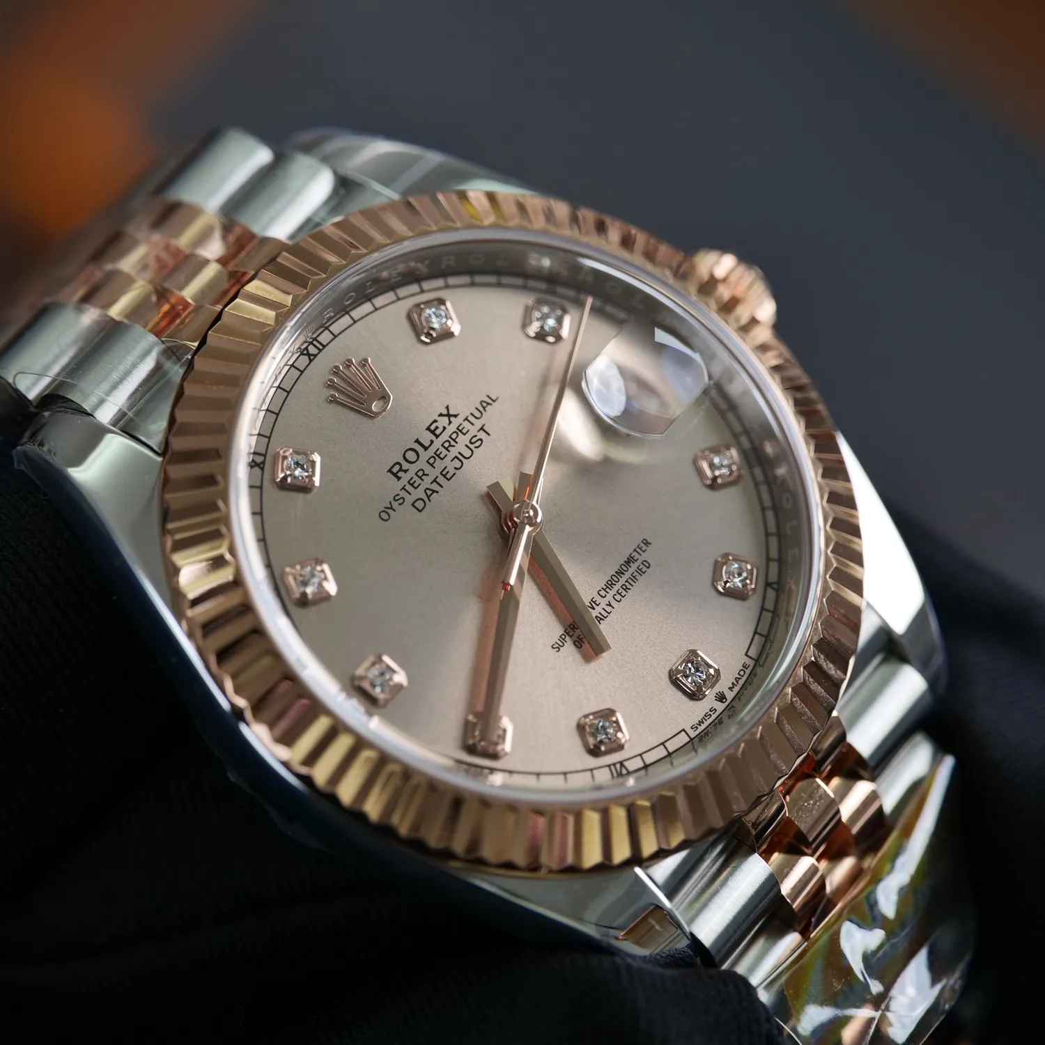 Rolex DateJust 126331 41mm RG ARF 1:1 Best Edition RG Diamonds Dial on Jubilee Bracelet DD3235 V3 (Weighted) 82 b7f0b570d2024cf AMO Watch