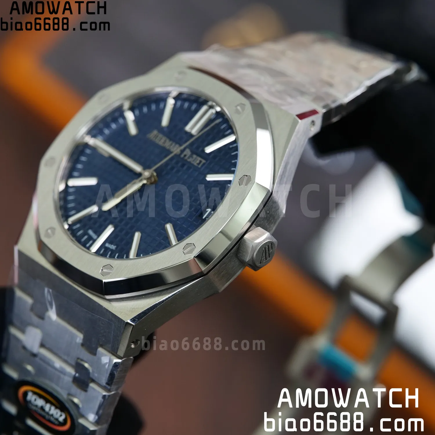 Custom Made AP Royal Oak 15510 SS TOP Factory (SW Factory Blue Dial、 DEEP Crystal、18K solid rotor、Gold-plated screws) 82 bbcad24d526eb1a 阿默表行AmoWatch