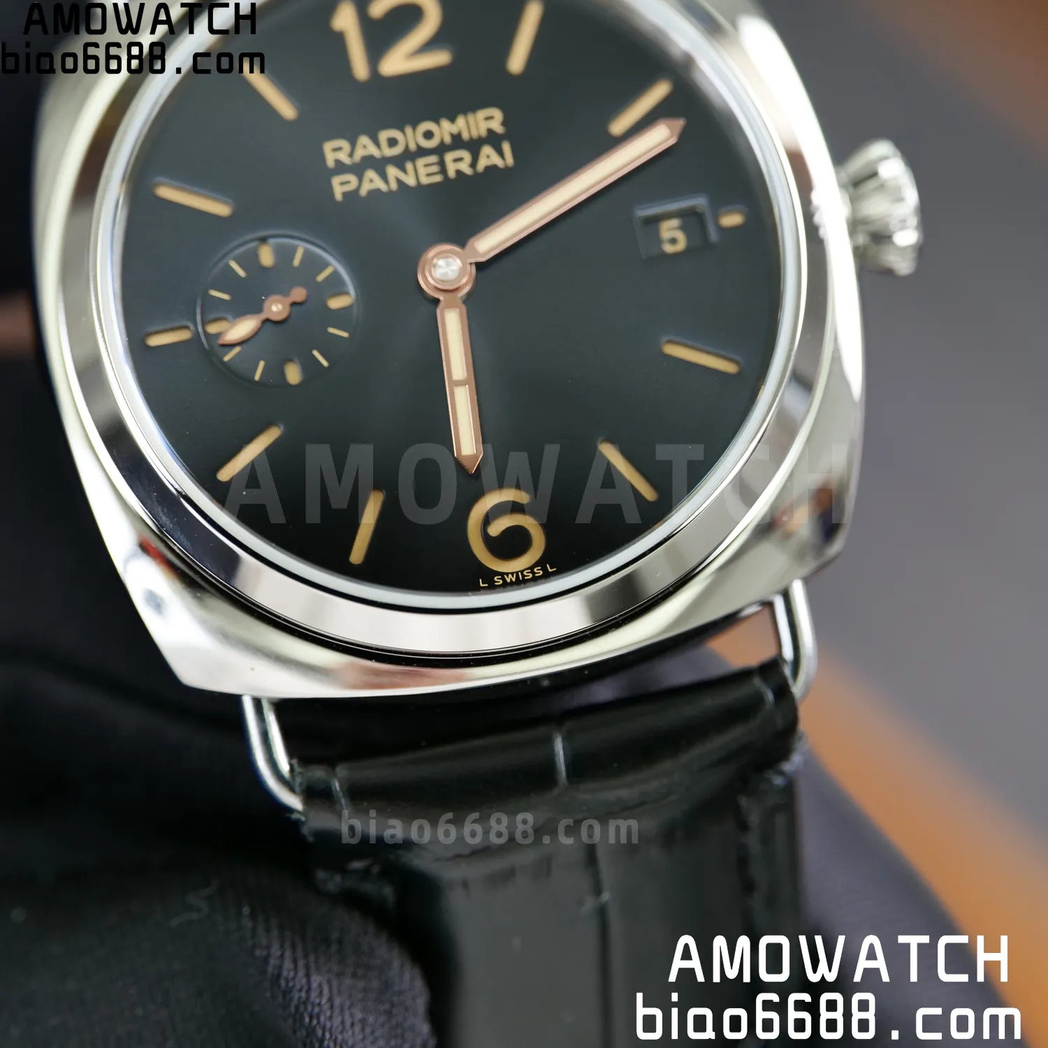 Panerai PAM01294 PAM1294 Y Radiomir TTF 1:1 Best Edition Black Dial on Black Leather Strap P900 83 bbdaa6bb0bf38f5 AMO Watch