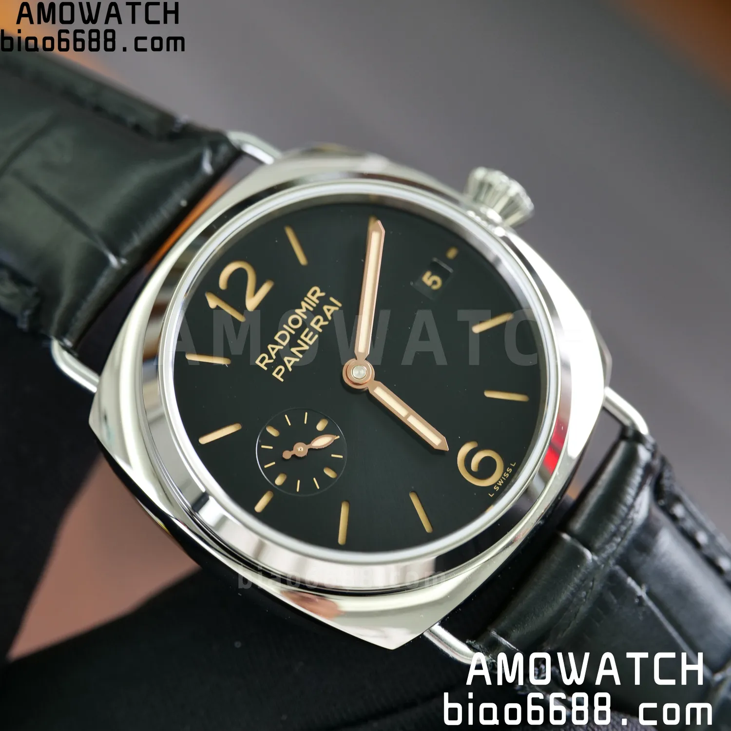 Panerai PAM01294 PAM1294 Y Radiomir TTF 1:1 Best Edition Black Dial on Black Leather Strap P900 76 bf8696b12f5896c AMO Watch