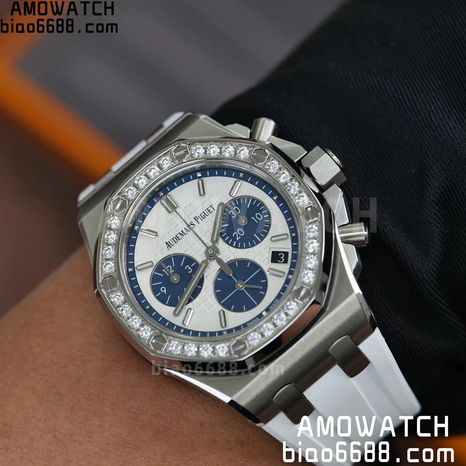 AP Royal Oak Chrono 26231 SS APSF 1:1 Best Edition White Dial on White Rubber Strap A2385 100 bf87a5cae28dd4a 阿默表行AmoWatch
