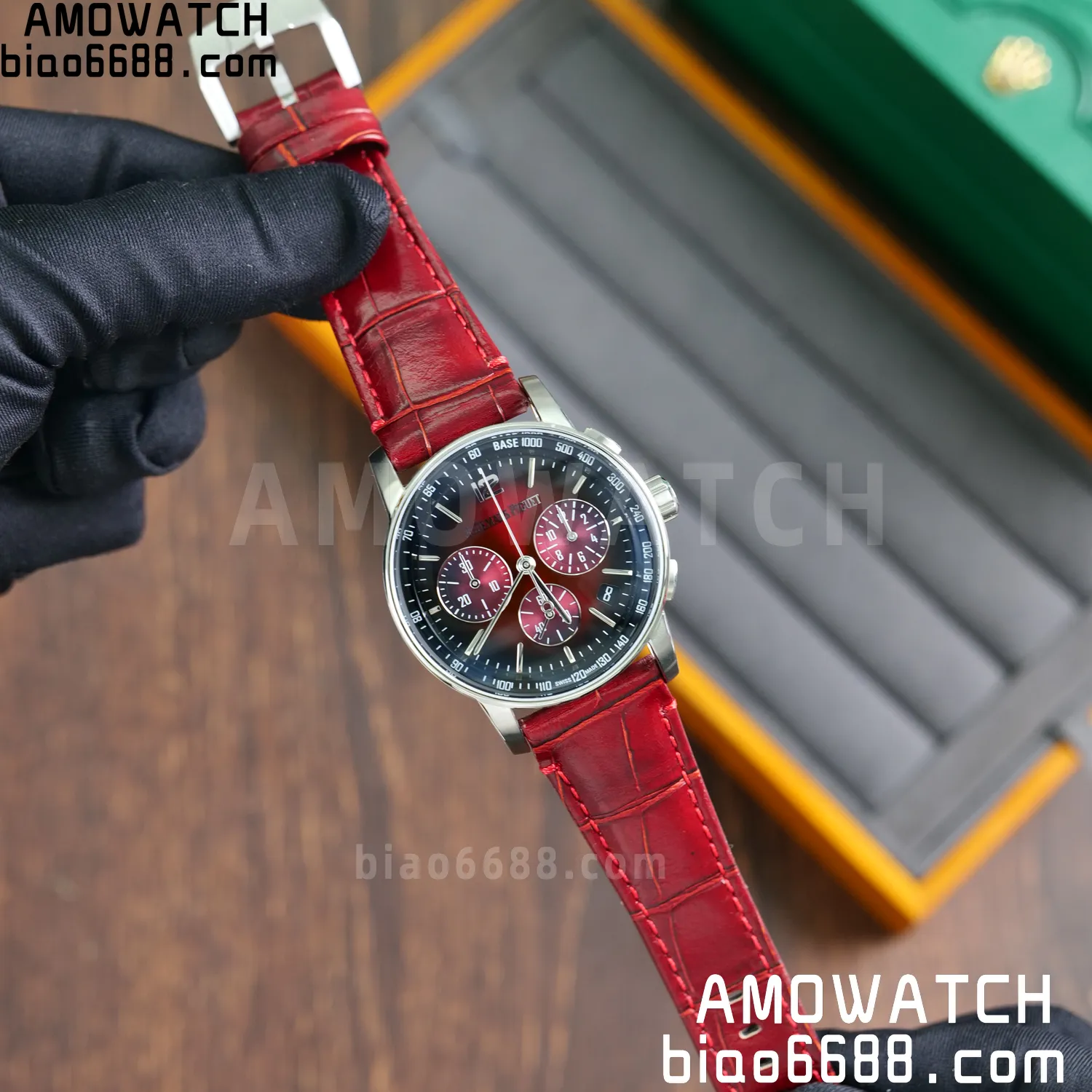 AP Code 11.59 Chrono 26393 SS APSF 1:1 Best Edition Red Ombre Dial On Red Strap Super Clone SA4401 56 c40b35988a67bc4 AMO Watch