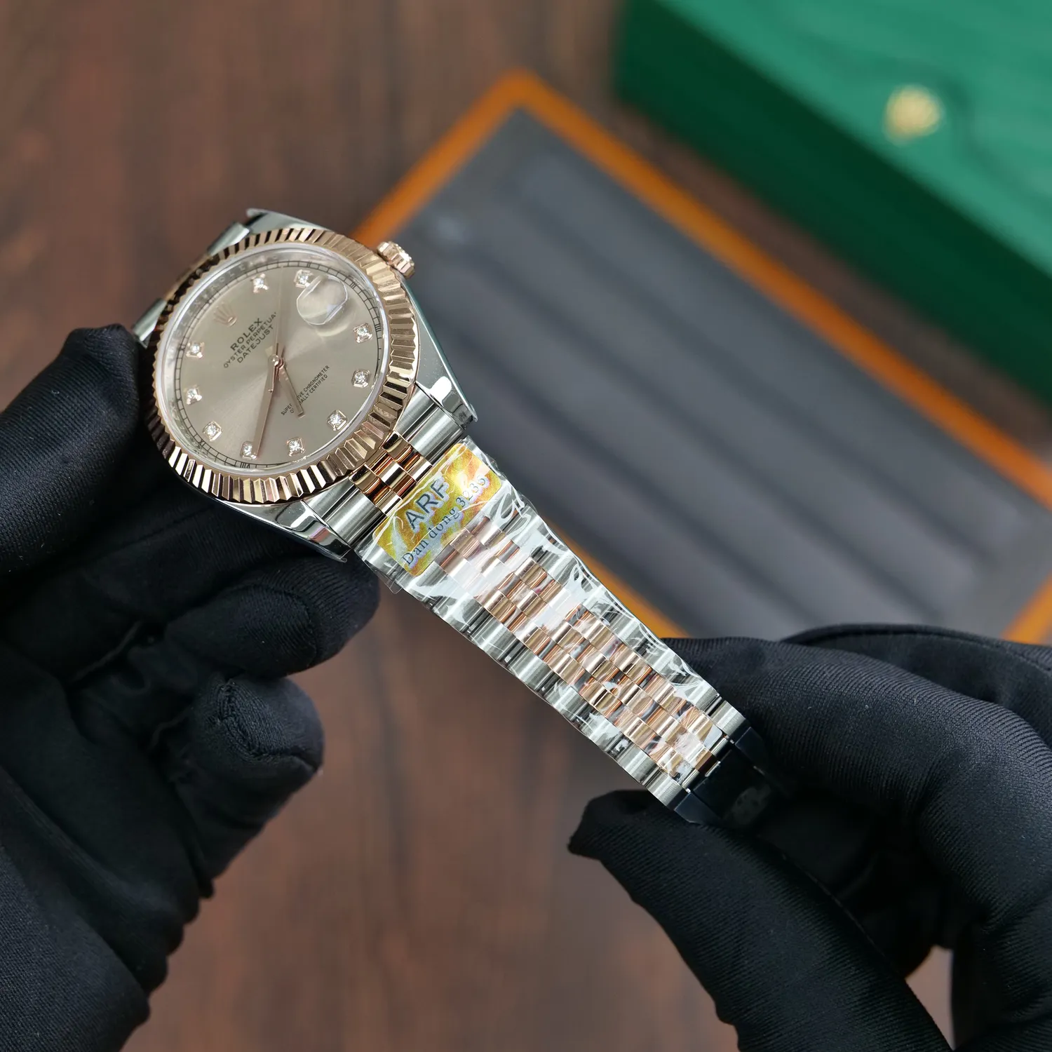 Rolex DateJust 126331 41mm RG ARF 1:1 Best Edition RG Diamonds Dial on Jubilee Bracelet DD3235 V3 (Weighted) 69 c9ea92c779e0b30 AMO Watch