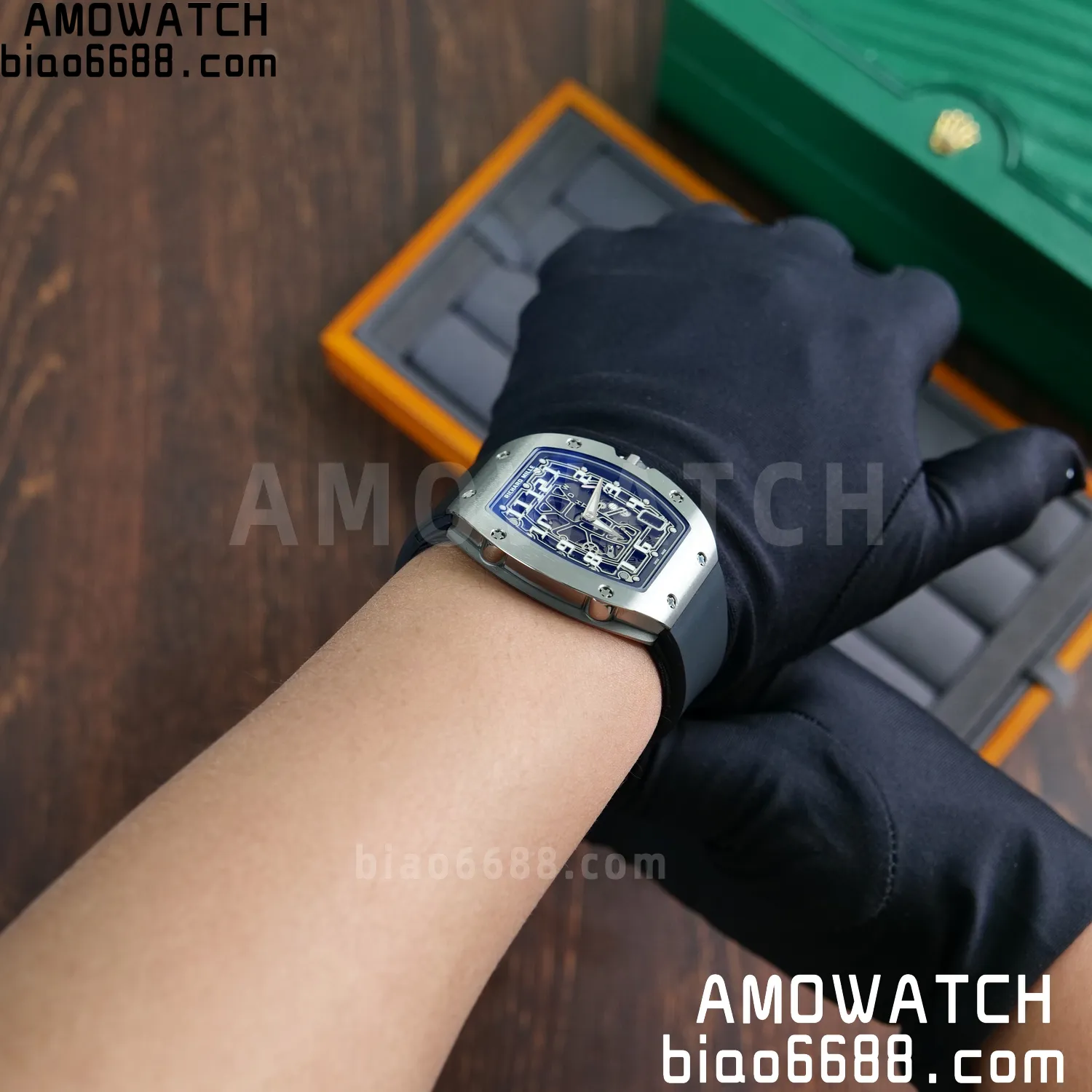 RICHARD MILLE RM67-01 V2 Best Edition Skeleton Dial on Black Rubber Strap CRMA6 V2 124 cd00a53bad7e1b0 阿默表行AmoWatch