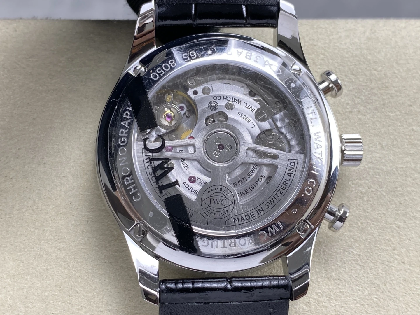 IWC Portuguese Chrono IW371624 SS APSF 1:1 Best Edition RG Dial on Black Leather Strap SA69385 Super Clone 31 cd3b44bdd672bbe 1 AMO Watch