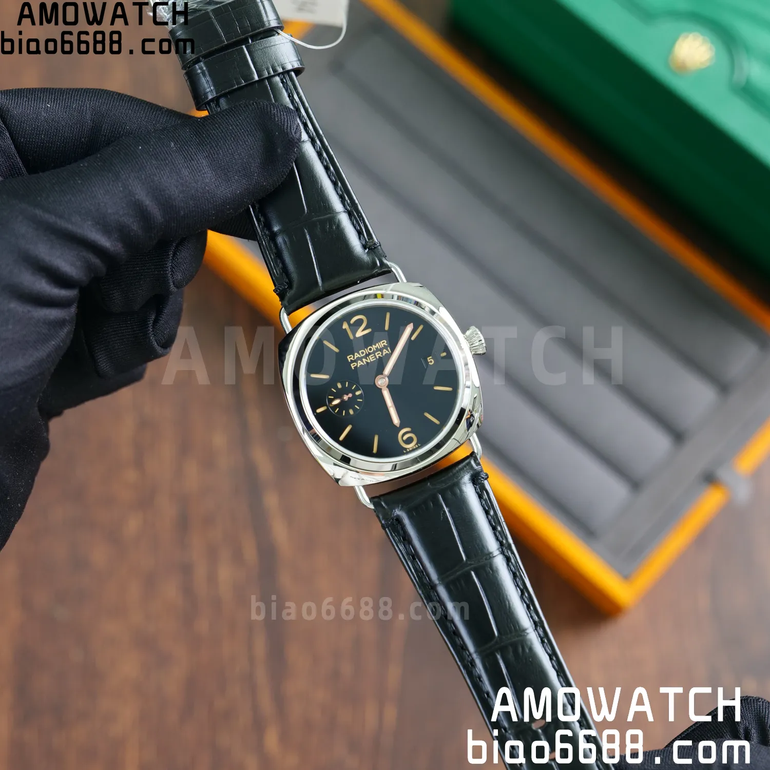 Panerai PAM01294 PAM1294 Y Radiomir TTF 1:1 Best Edition Black Dial on Black Leather Strap P900 64 cdf2a047948d147 AMO Watch