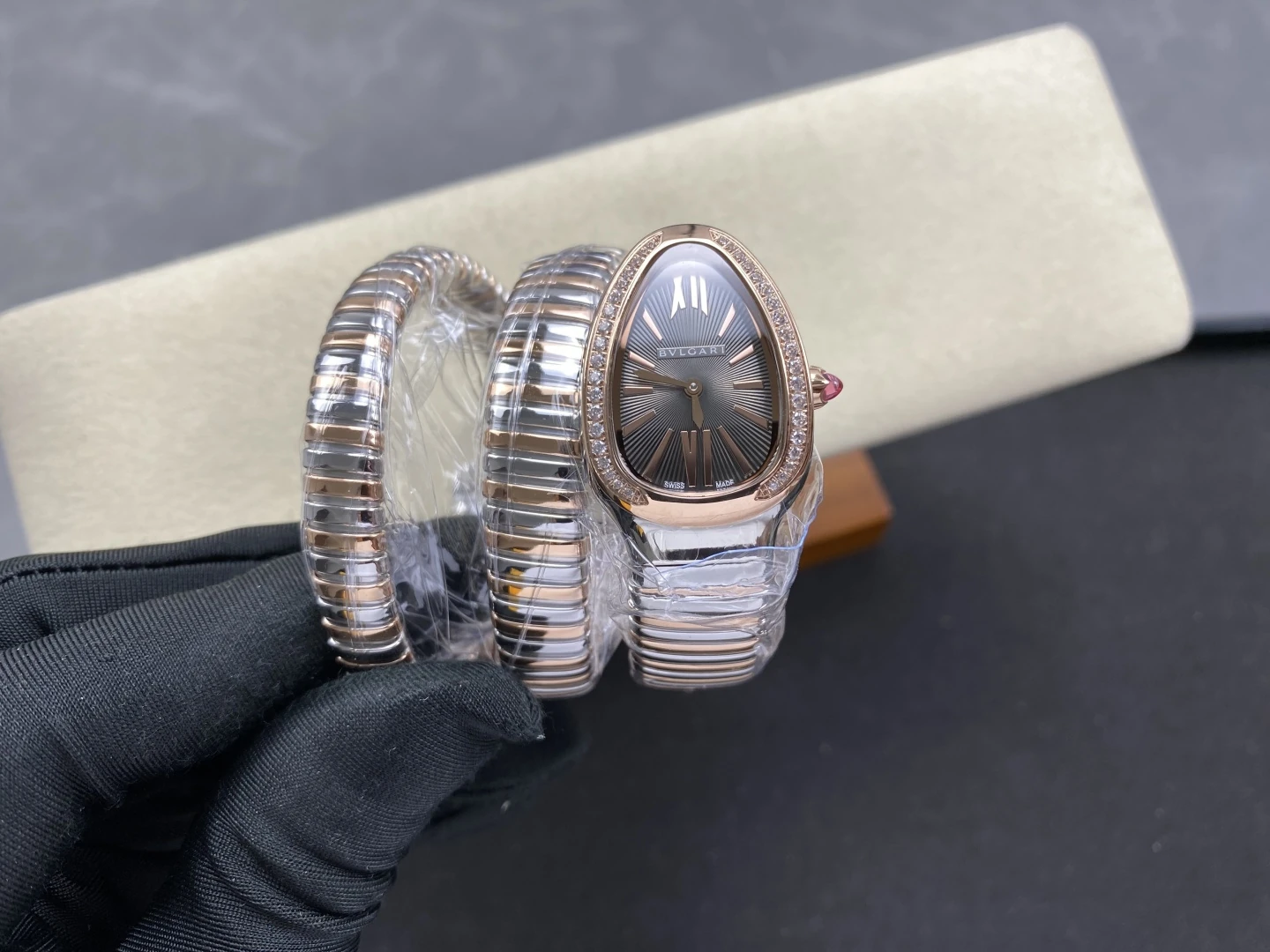 BVLGARI SERPENTI RG/SS 102680 BVF 1:1 Best Edition Gray Dial ETA Quartz 19 d20c180f3bc72b2 AMO Watch