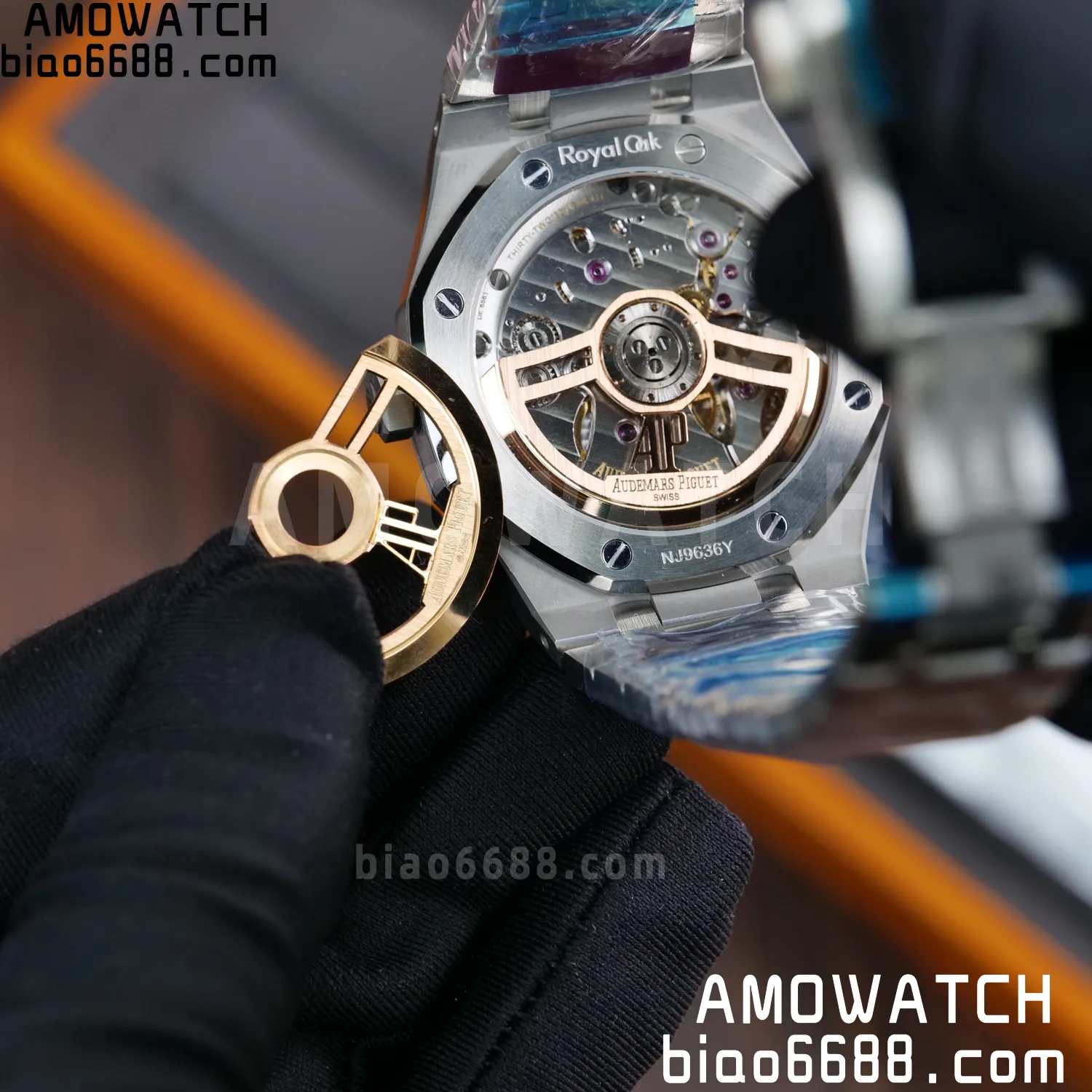 Custom Made AP Royal Oak 15510 SS TOP Factory (SW Factory Blue Dial、 DEEP Crystal、18K solid rotor、Gold-plated screws) 101 d65e4a4c2b74d0a 阿默表行AmoWatch