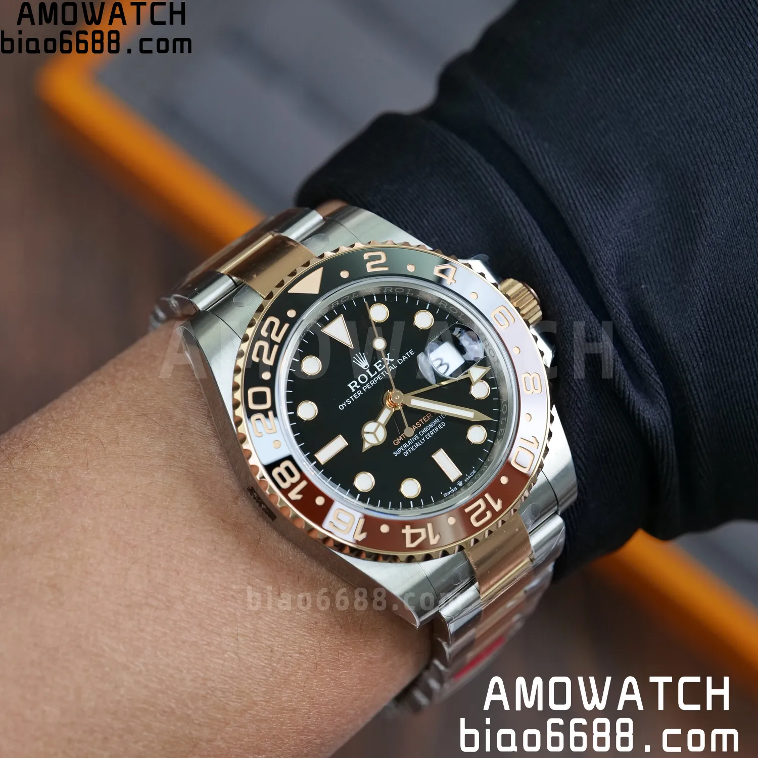 Rolex GMT-Master II 126711 CHNR VSF1:1 Best Edition on Black Dial SS/RG Bracelet Super Clone DD3285 (Weight) 110 d8c673a3ad80ac2 AMO Watch