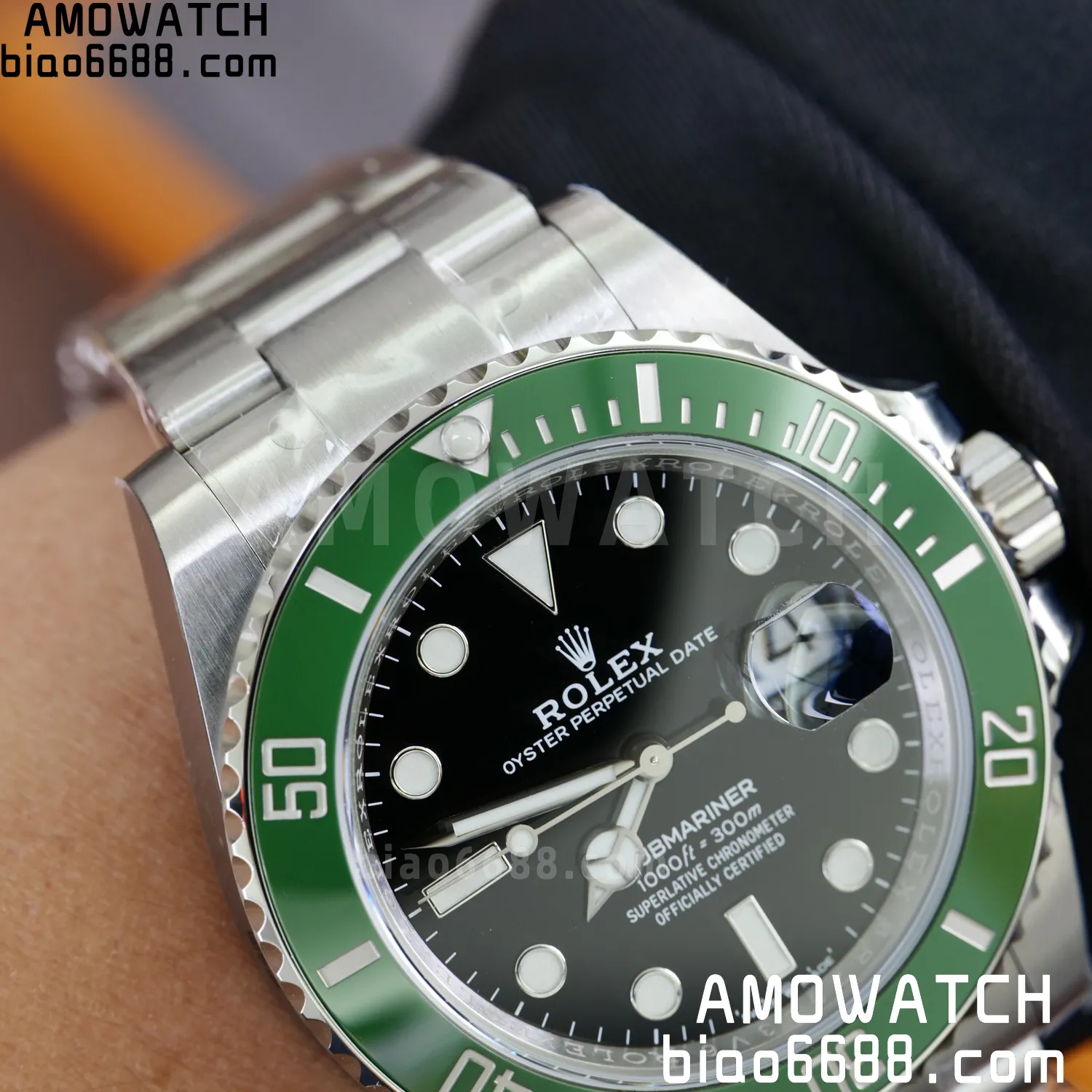 Rolex Submariner 41mm 126610 LV Kermit ARF 1:1 Best Edition 904L SS Case and Bracelet 115 d9e3965a6683871 AMO Watch