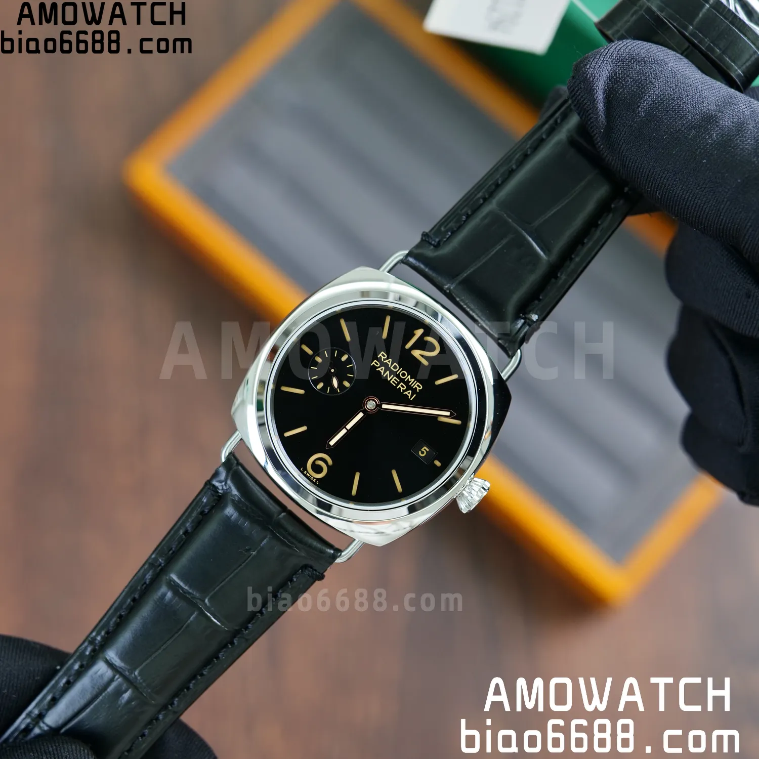 Panerai PAM01294 PAM1294 Y Radiomir TTF 1:1 Best Edition Black Dial on Black Leather Strap P900 67 da9210738ce5bfe AMO Watch