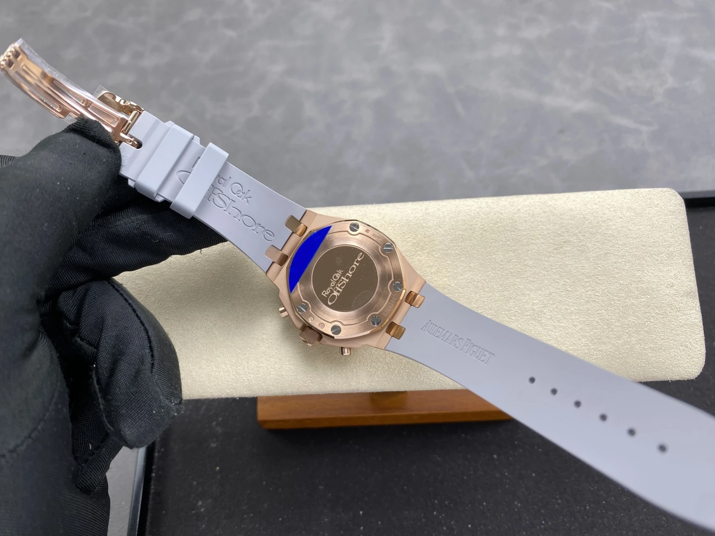 AP Royal Oak Chrono 26231 RG APSF 1:1 Best Edition White Dial on Gray Rubber Strap A2385 41 de87068b8f18873 阿默表行AmoWatch