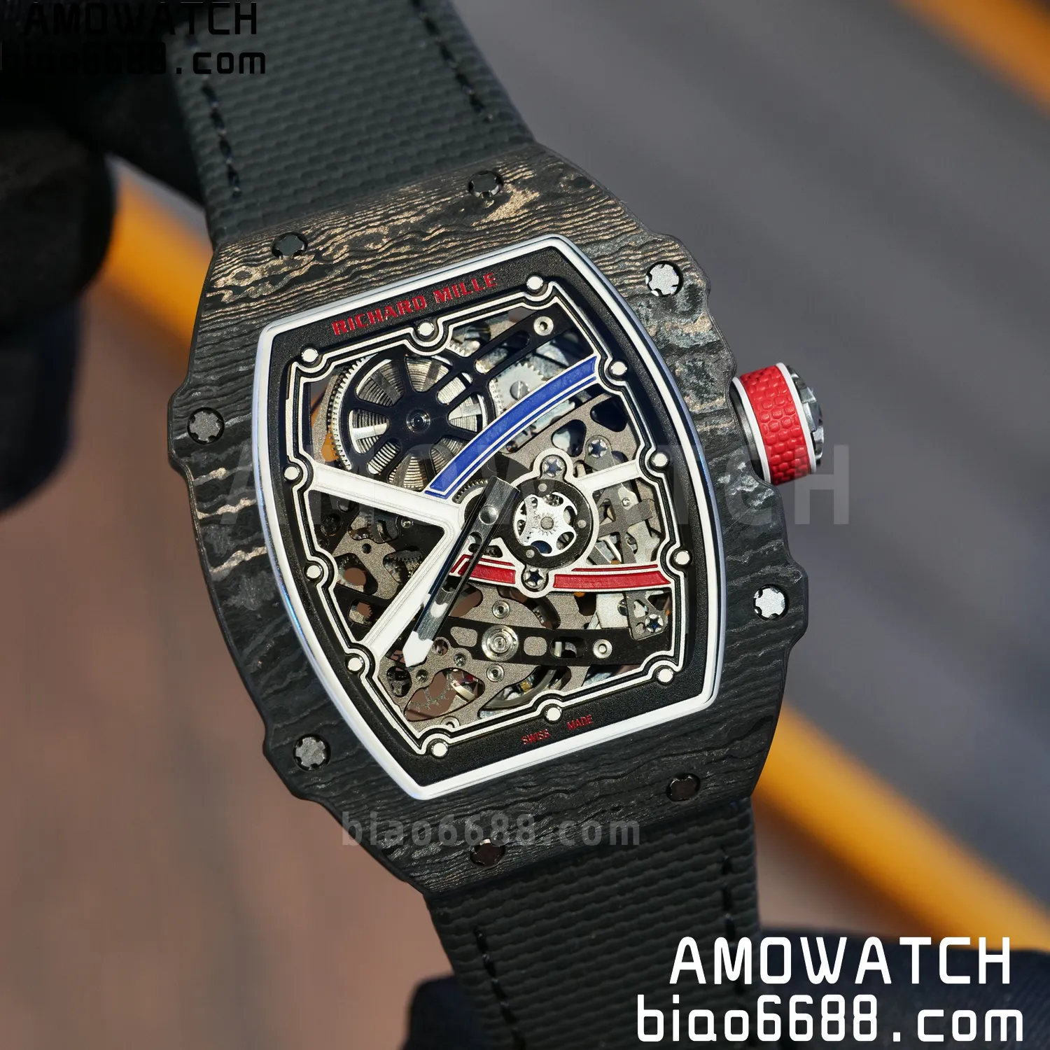 RICHARD MILLE RM67-02 Black NTPT Best Edition France Dial on Black Nylon strap CRMA7 Clone V9 87 e29a0a6c2cd664b 阿默表行AmoWatch