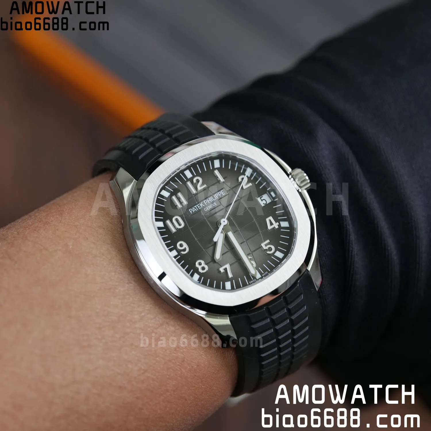 PP Aquanaut 5167 SS BBF 1:1 Best Edition Gray Dial on Black Rubber Strap DD324 Super Clone 94 e2fc2afcc683108 阿默表行AmoWatch