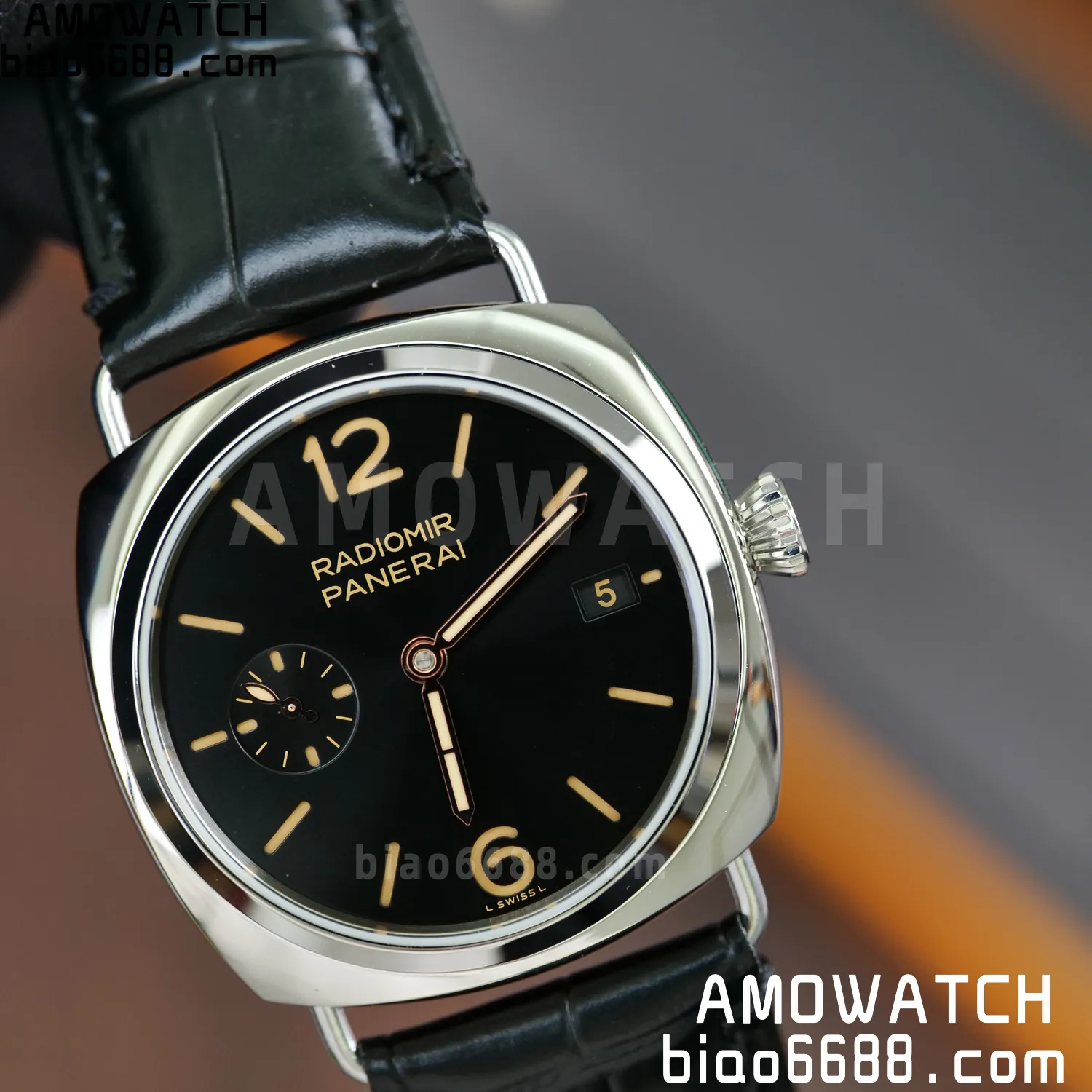 Panerai PAM01294 PAM1294 Y Radiomir TTF 1:1 Best Edition Black Dial on Black Leather Strap P900 79 eadf58056544876 AMO Watch