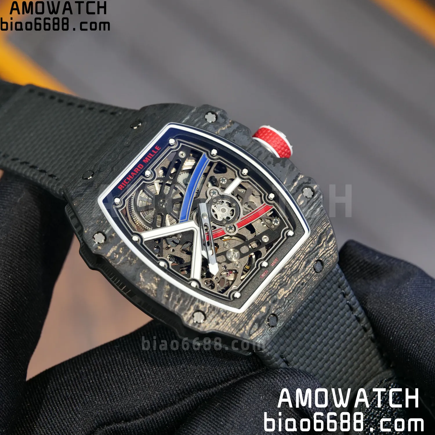 RICHARD MILLE RM67-02 Black NTPT Best Edition France Dial on Black Nylon strap CRMA7 Clone V9 82 ebf0ff904cc503d 阿默表行AmoWatch