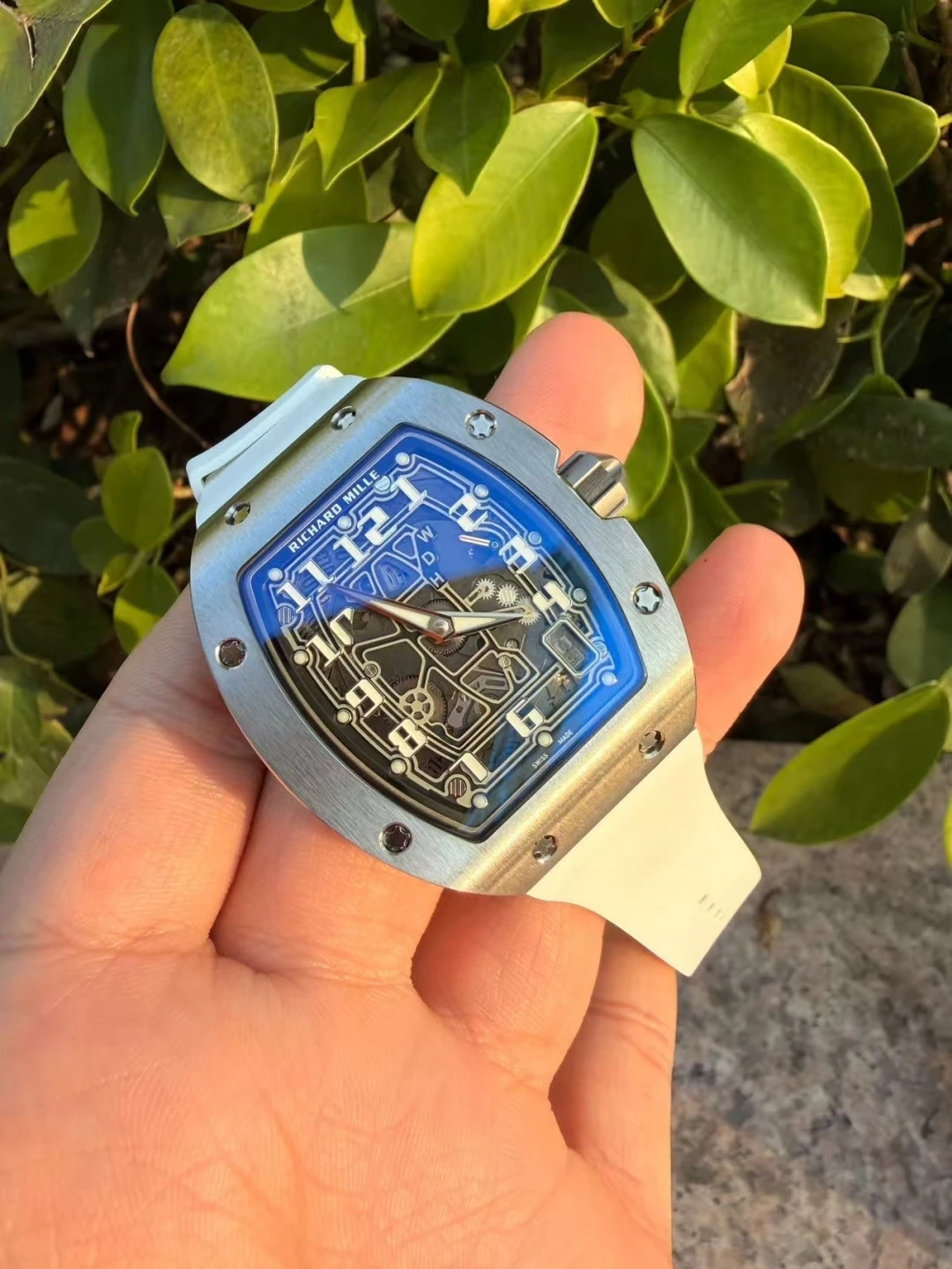 RICHARD MILLE RM67-01 V2 Best Edition Skeleton Dial on White Rubber Strap CRMA6 V2 27 ecf883be171de9f 2 阿默表行AmoWatch