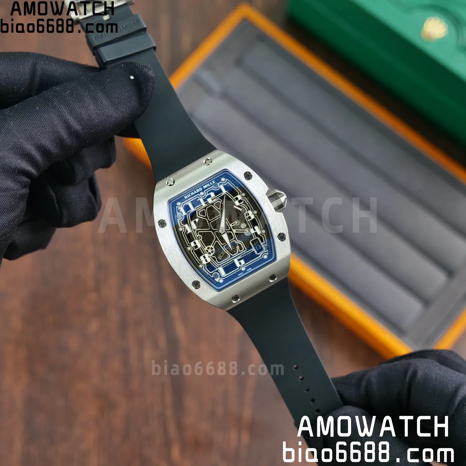 RICHARD MILLE RM67-01 V2 Best Edition Skeleton Dial on Black Rubber Strap CRMA6 V2 94 f1c952eda85abd1 阿默表行AmoWatch