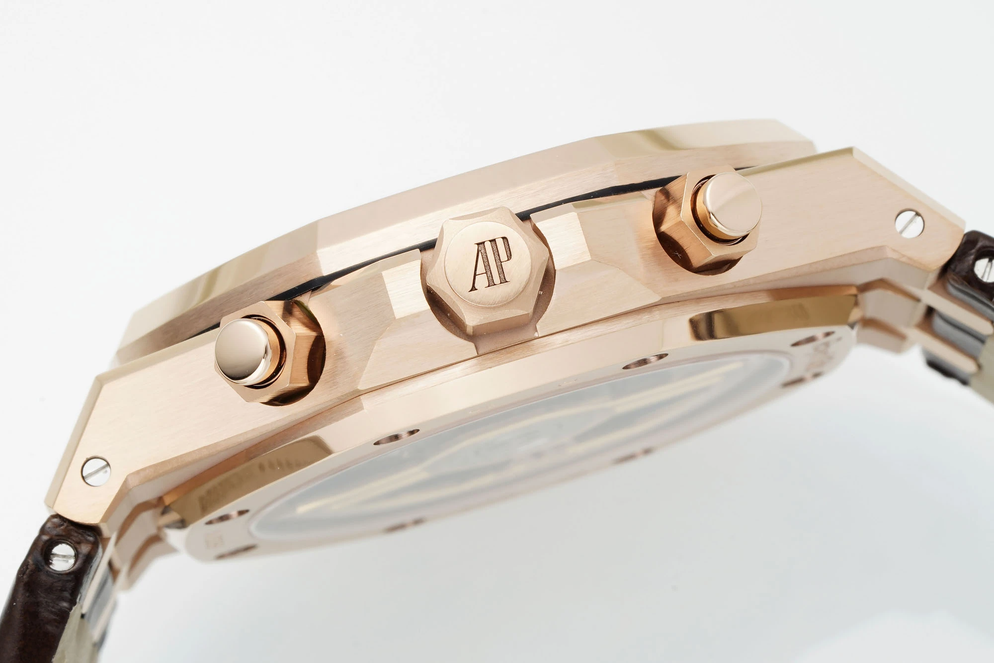 AP Royal Oak Chrono 26240 RG DDF 1:1 Best Edition White Dial on Brown Leather Strap DD4401 Super Clone Weight (SW Dial) 25 f308918a92dbc06 AMO Watch