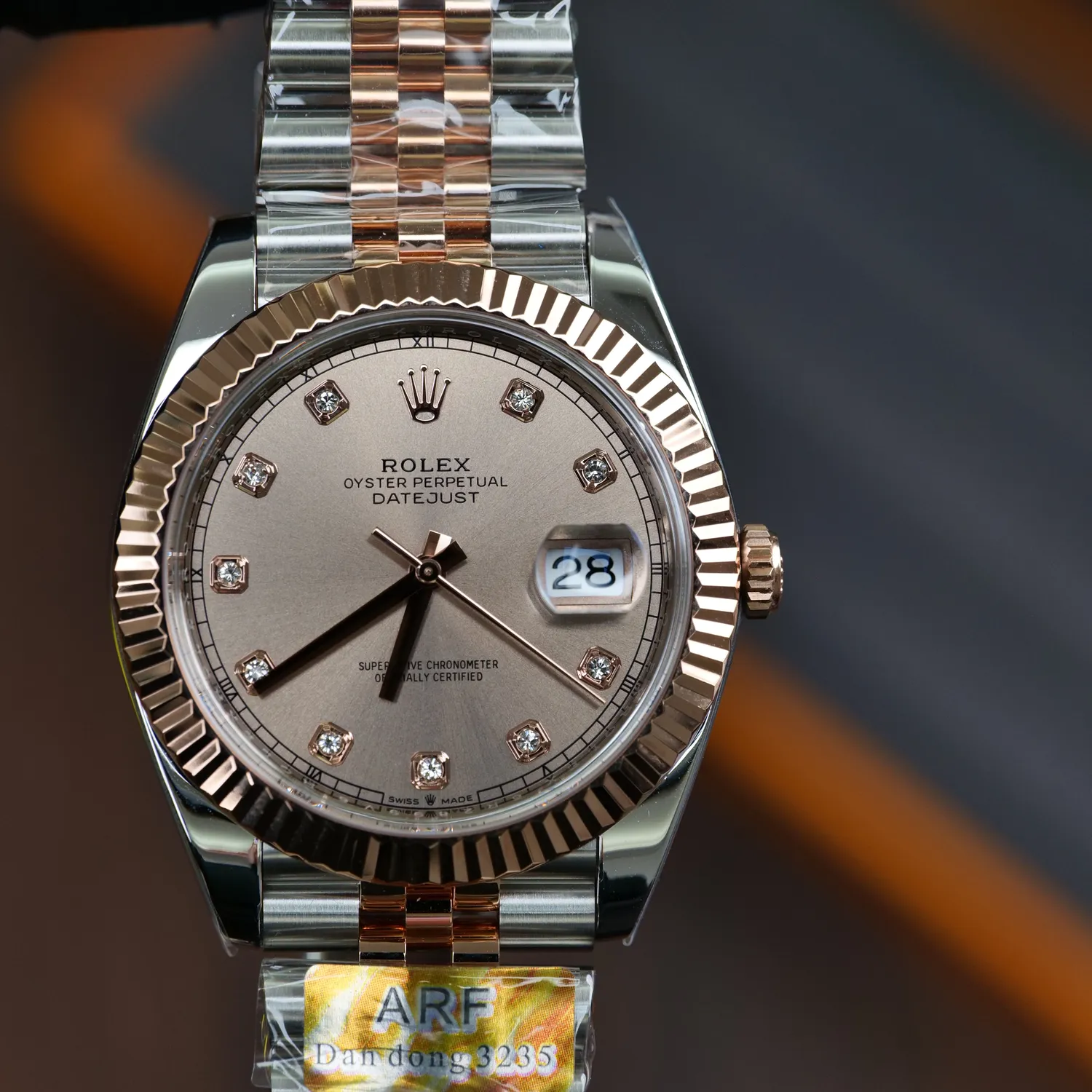 Rolex DateJust 126331 41mm RG ARF 1:1 Best Edition RG Diamonds Dial on Jubilee Bracelet DD3235 V3 (Weighted) 71 f48ec9e730e70e2 AMO Watch