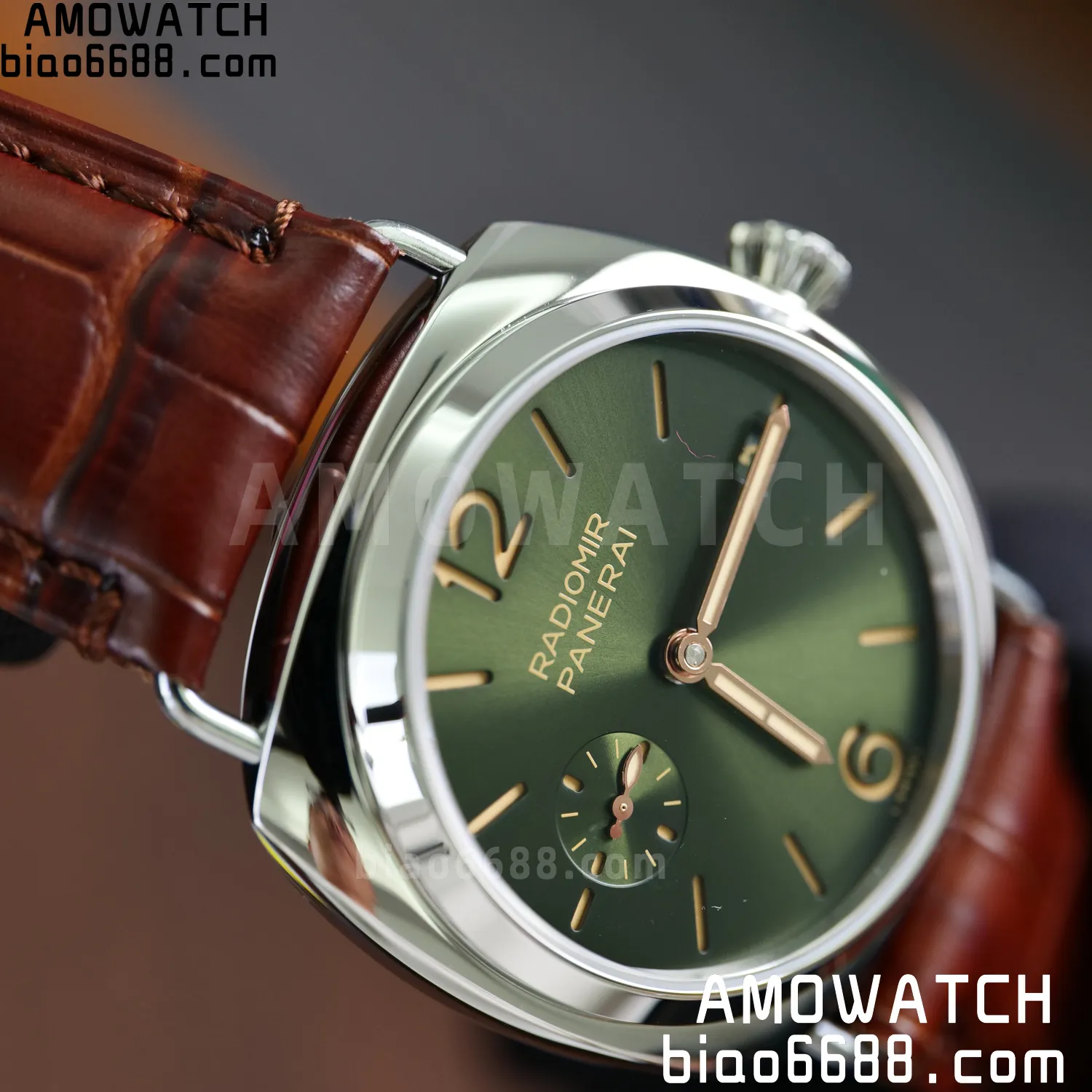 Panerai PAM1386 Y Radiomir TTF 1:1 Best Edition Green Dial on Brown Leather Strap P900 73 f4bda0d27a1c019 AMO Watch