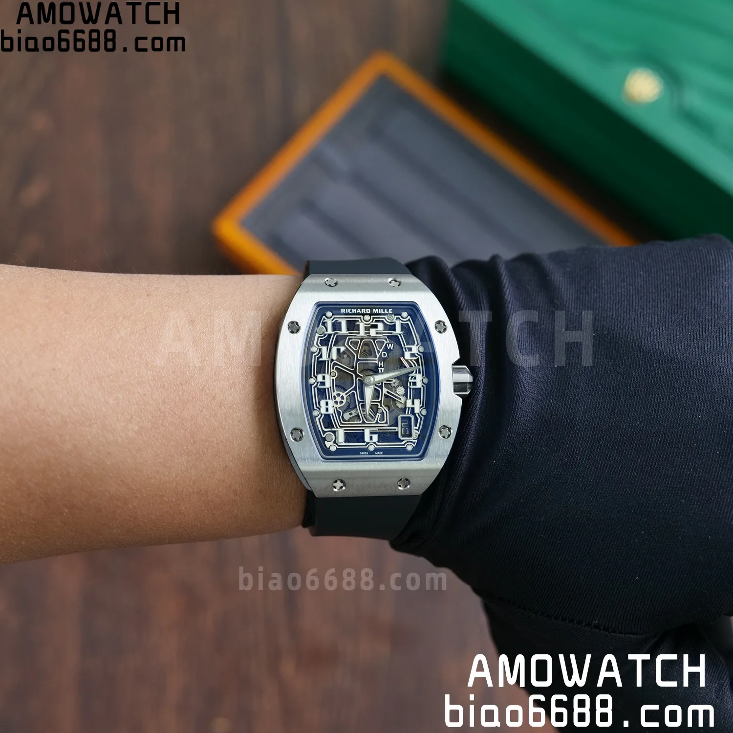 RICHARD MILLE RM67-01 V2 Best Edition Skeleton Dial on Black Rubber Strap CRMA6 V2 123 f680d3bf2a19b63 阿默表行AmoWatch