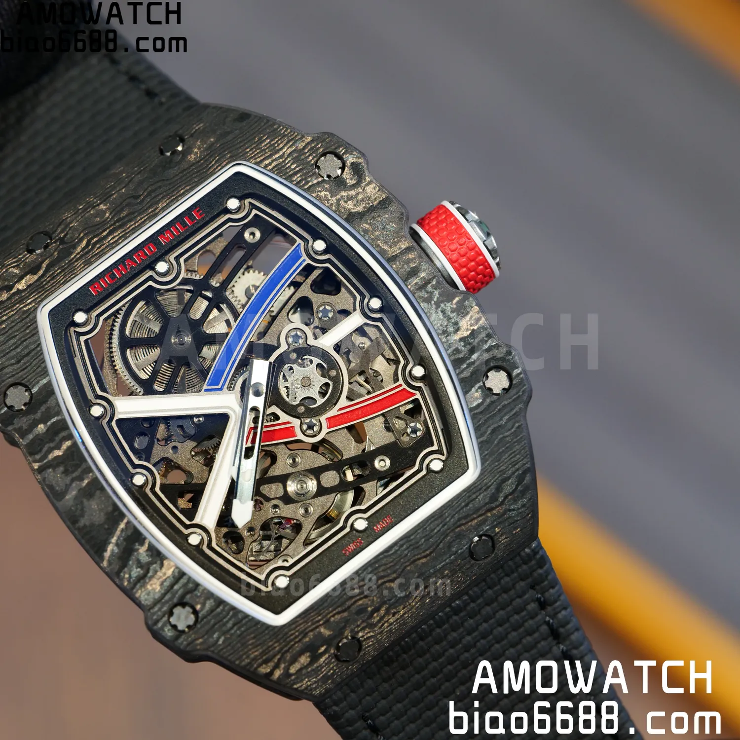 RICHARD MILLE RM67-02 Black NTPT Best Edition France Dial on Black Nylon strap CRMA7 Clone V9 85 fc310e6b5ac3627 阿默表行AmoWatch