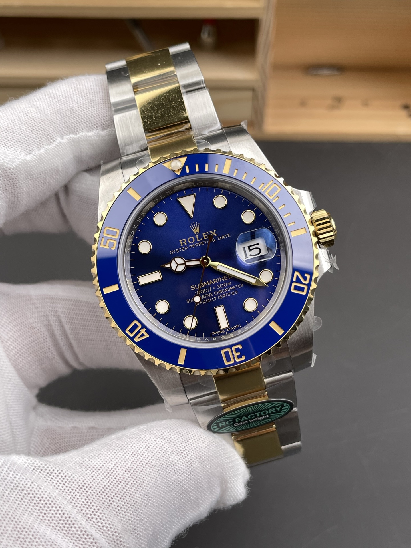 Rolex Submariner 41mm 126613 LB SS/YG Blue Ceramic RCF 1:1 Best Edition 904L SS Case and Bracelet VR3235 (Weighted) 26 0b50aa812d002f4 AMO Watch