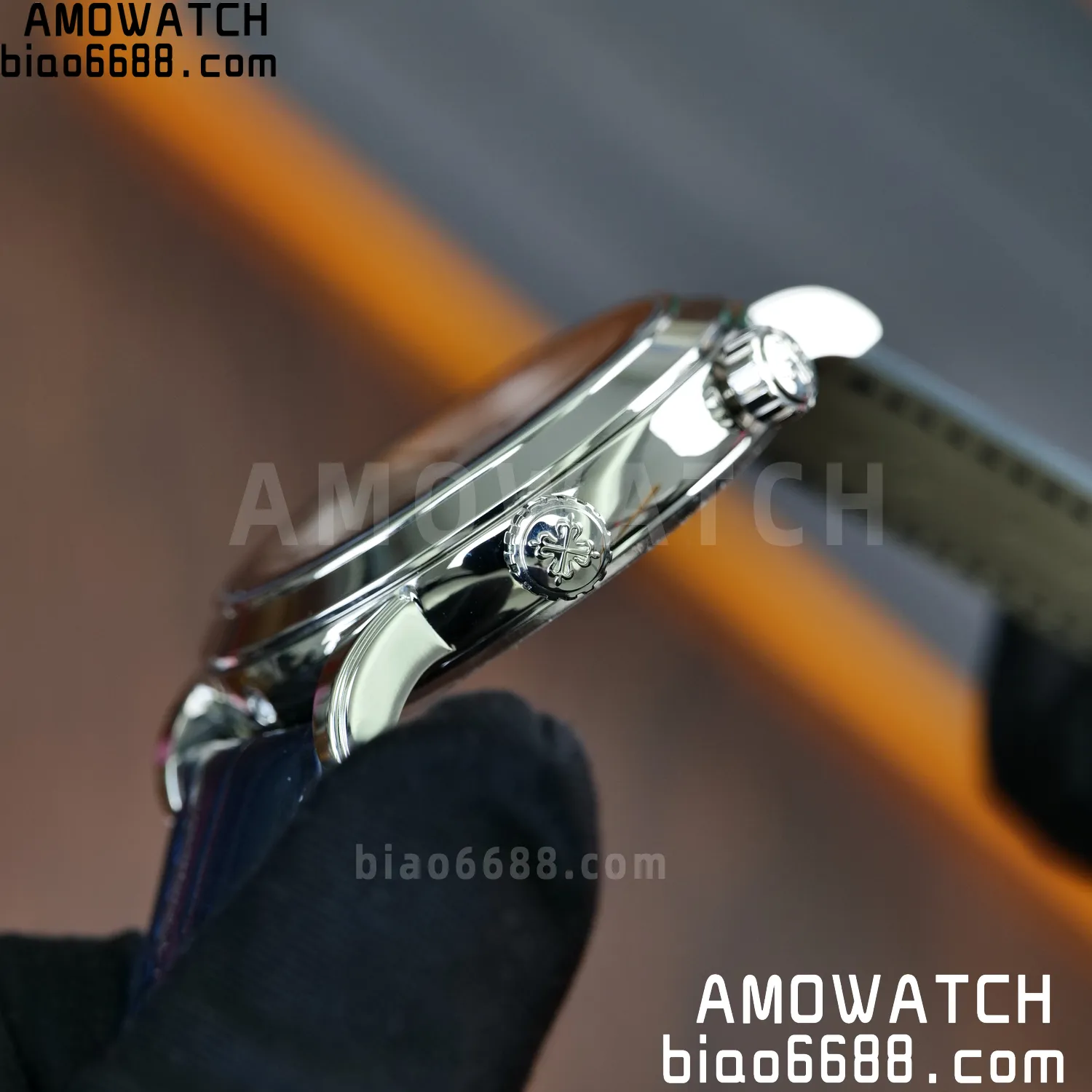 PP Grand Complications 6102 SS PPF 1:1 Best Edition Blue Dial on Blue Leather Strap SA240 Super Clone 107 18524a506028de1 AMO Watch