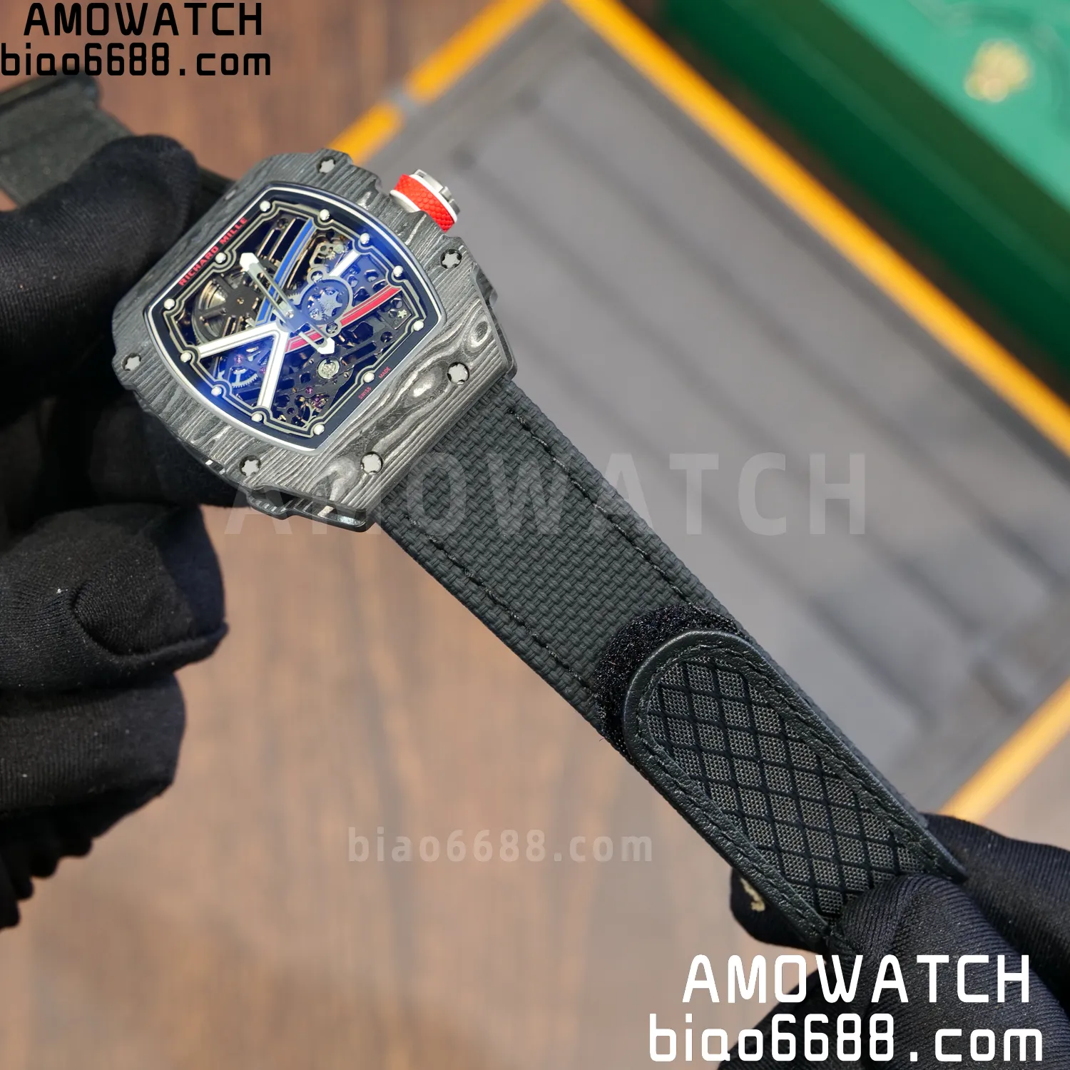 RICHARD MILLE RM67-02 Black NTPT Best Edition France Dial on Black Nylon strap CRMA7 Clone V10 84 1a1bc04bd7f2d47 AMO Watch