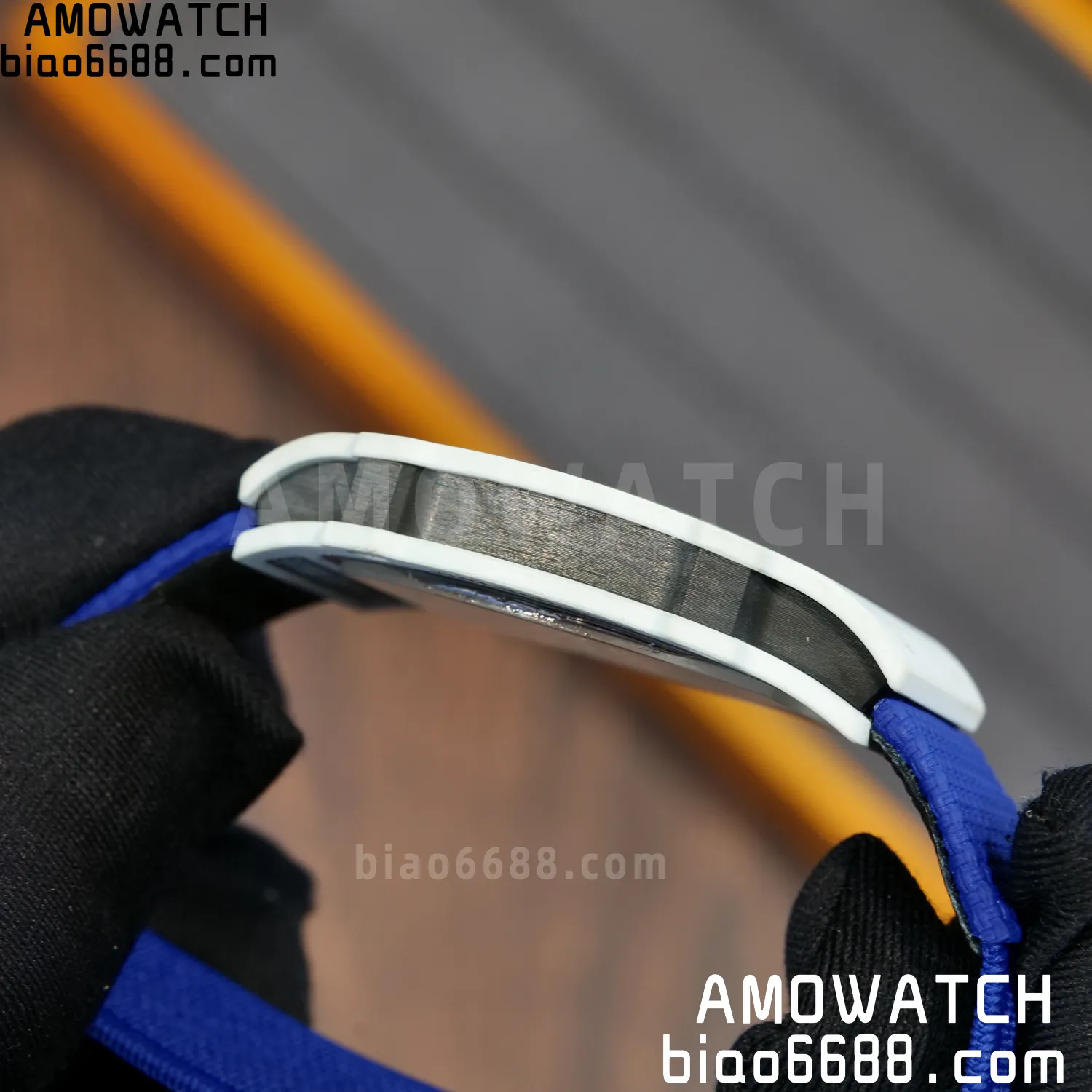 RICHARD MILLE RM67-02 White NTPT Best Edition France Dial on Blue Nylon strap CRMA7 Clone V10 84 307f83de7d23d55 AMO Watch