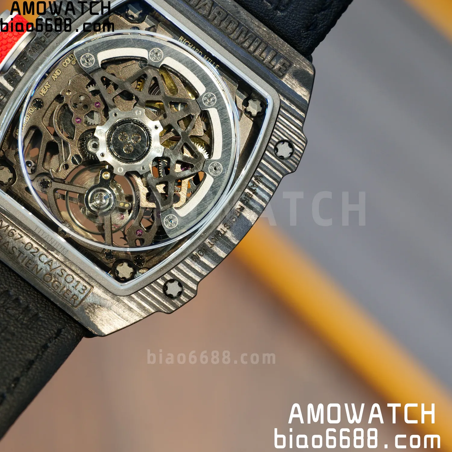 RICHARD MILLE RM67-02 Black NTPT Best Edition France Dial on Black Nylon strap CRMA7 Clone V10 104 3b32ba40aea5a44 AMO Watch