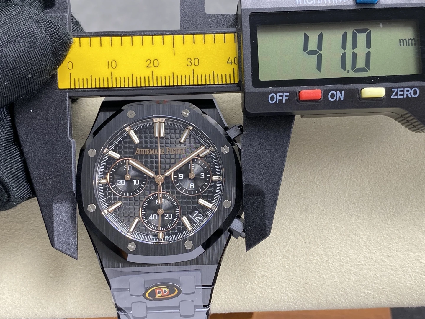 AP Royal Oak Chrono 26240 Black Ceramic DDF 1:1 Best Edition Black Dial SA4401 Super Clone 35 42ef1c8a2c23caa AMO Watch