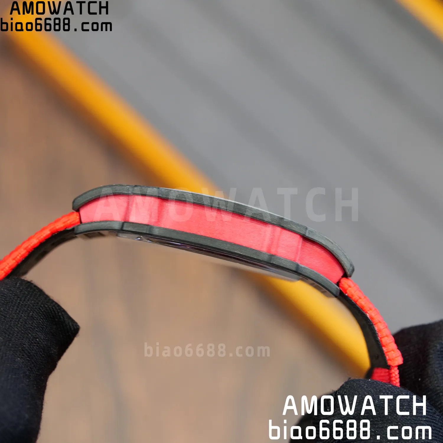 RICHARD MILLE RM67-02 Black NTPT Best Edition Norway Dial on Red Nylon strap CRMA7 Clone V10 94 4a13f512d552ee4 AMO Watch