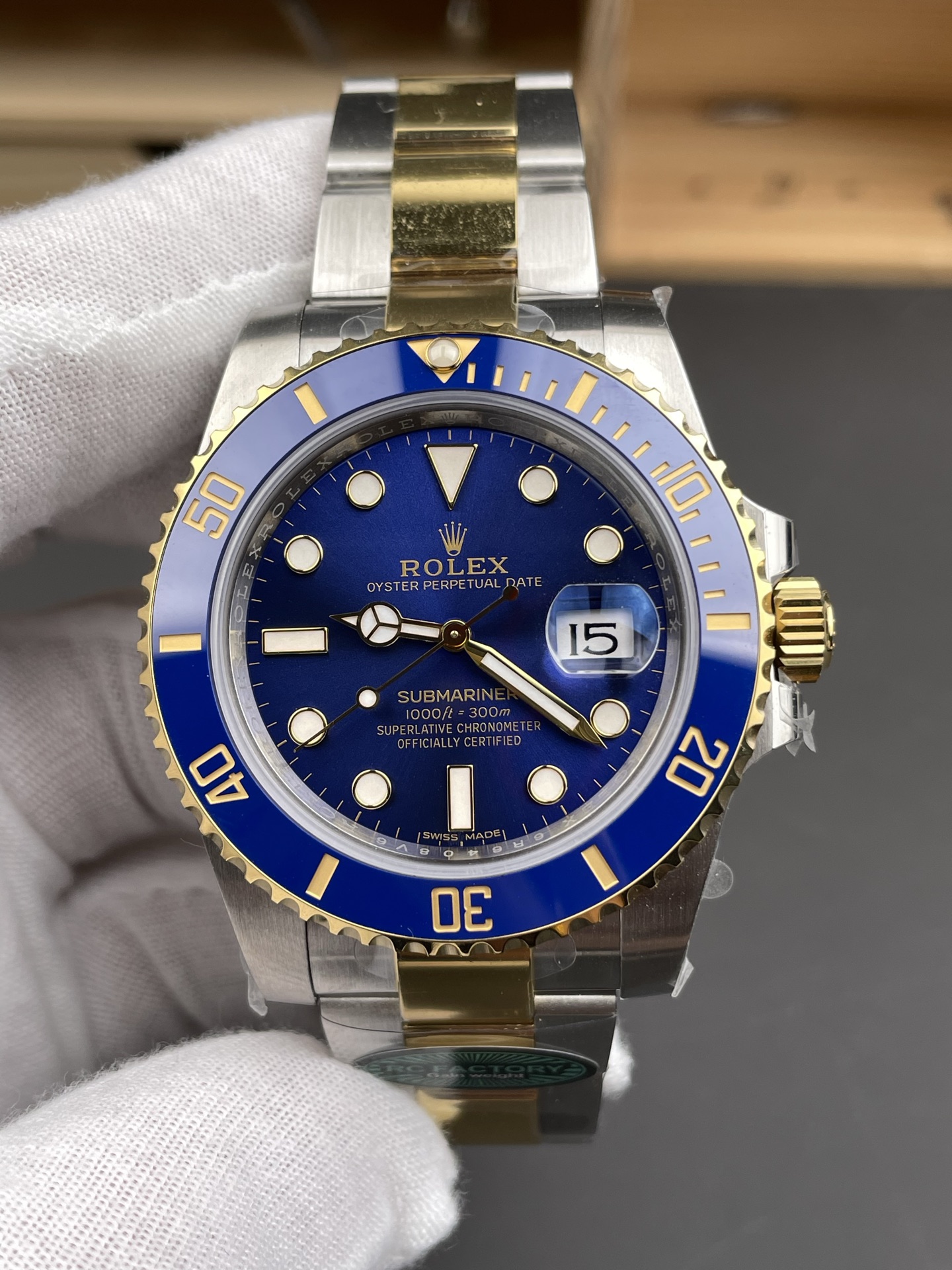 Rolex Submariner 41mm 126613 LB SS/YG Blue Ceramic RCF 1:1 Best Edition 904L SS Case and Bracelet VR3235 (Weighted) 27 56eac6c0af26b20 AMO Watch